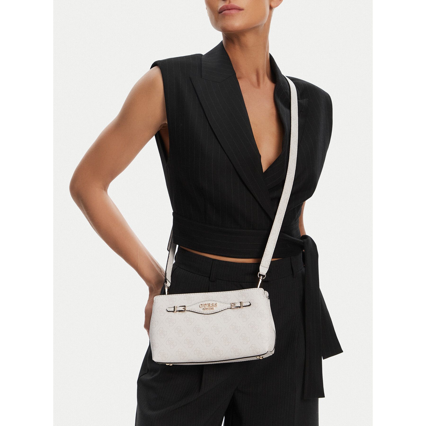 Дамска чанта Guess Katya HWSG96 52120 Екрю