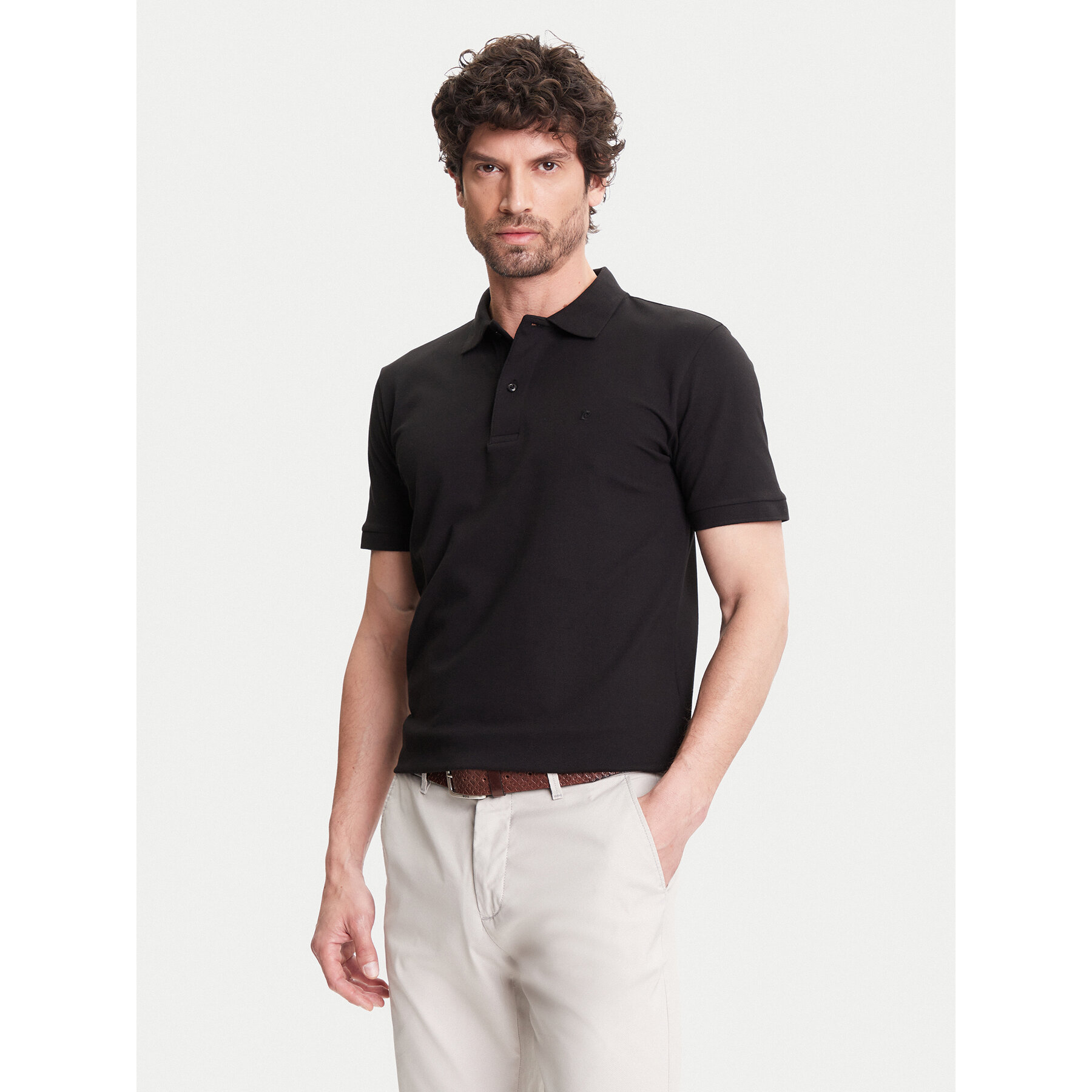 Pierre Cardin Polo C5 21354.2110 Μαύρο Regular Fit