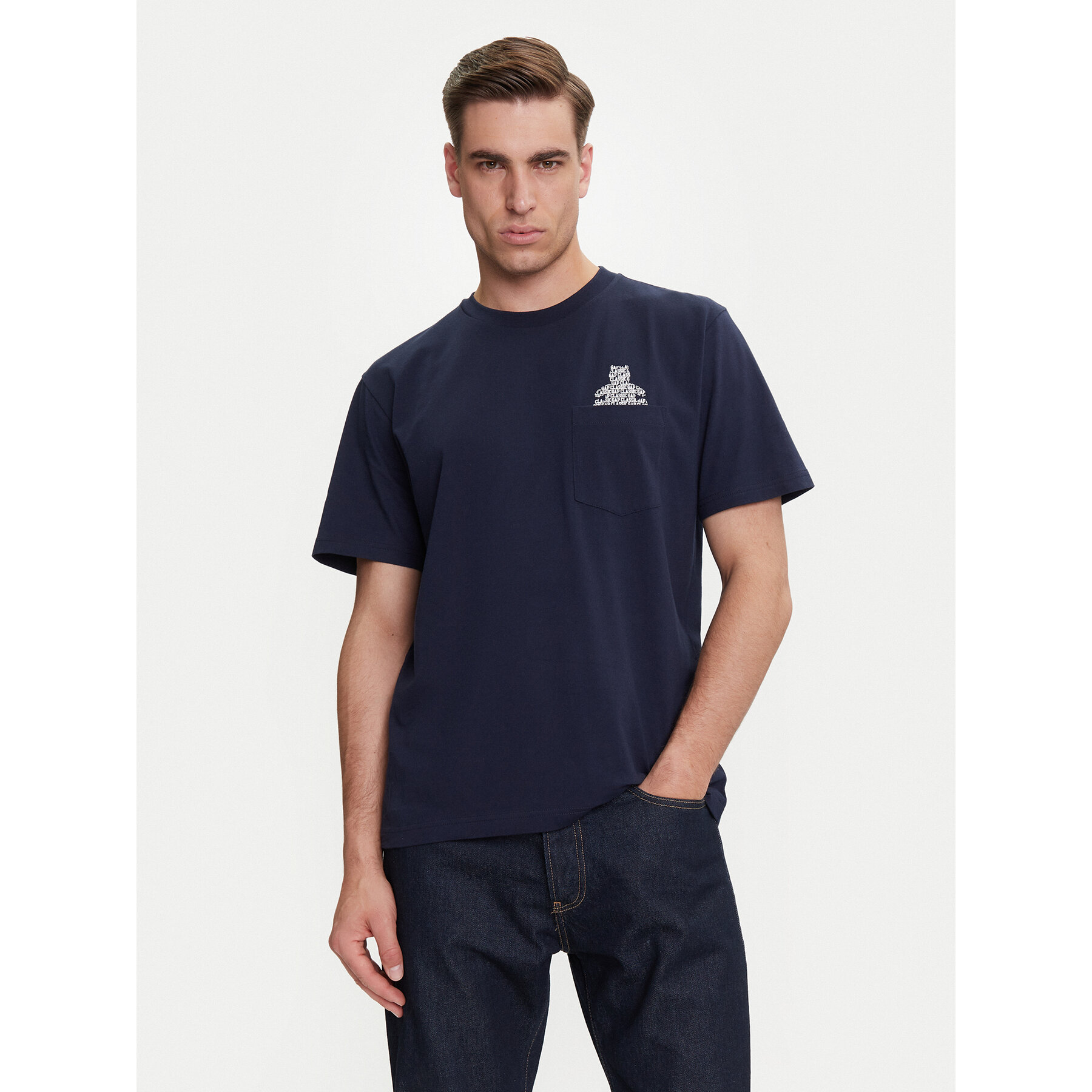Gap Póló 769029-03 Sötétkék Regular Fit