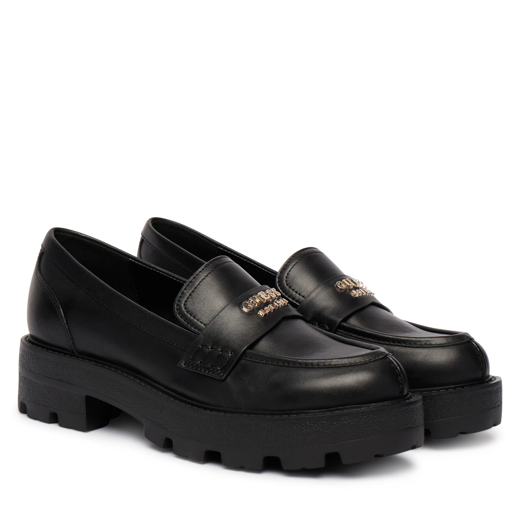Loafers Guess FLFYAM LEA14 Negru