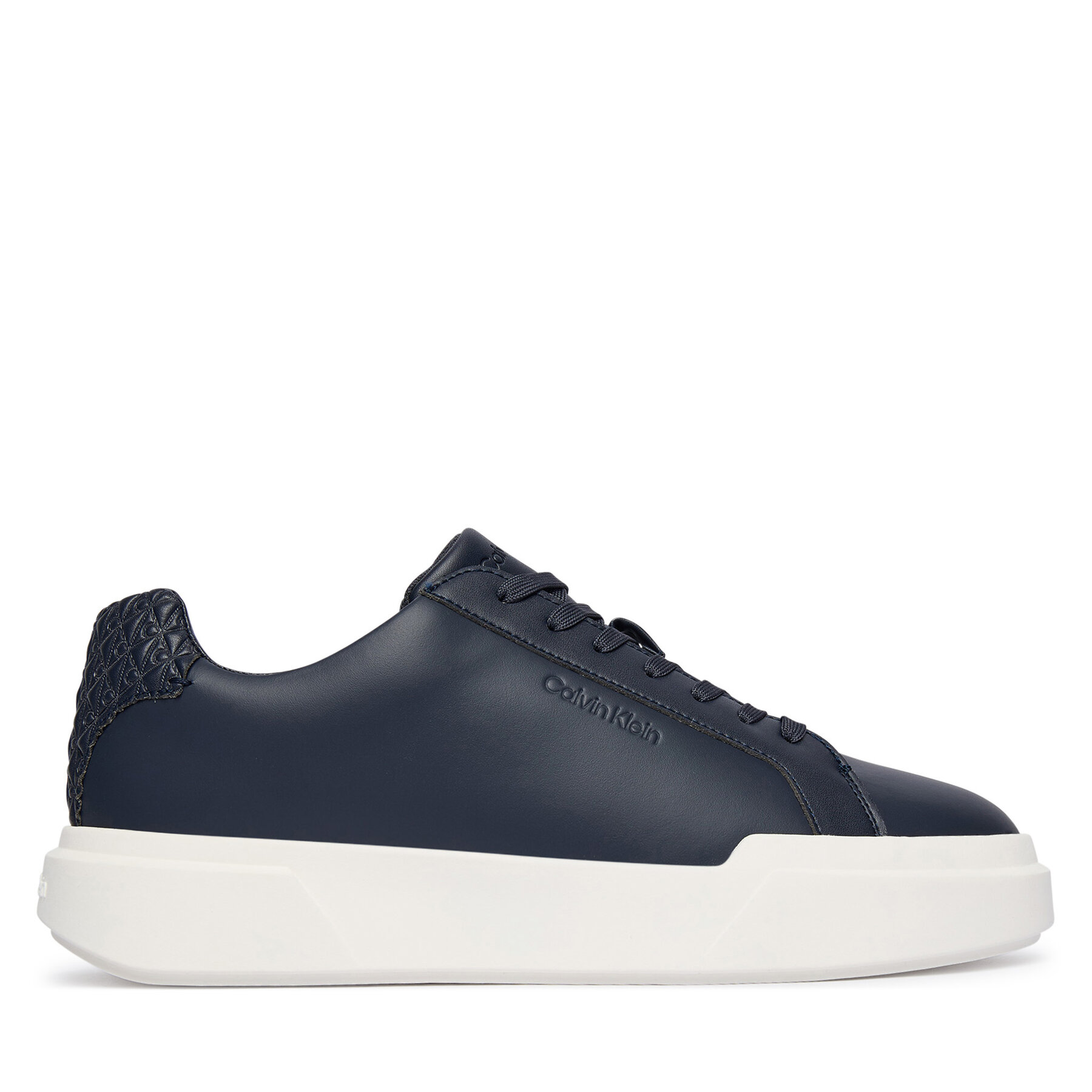 Superge Calvin Klein Chunky Cupsole Laceup Lth Bt Aop HM0HM02070 Mornarsko modra