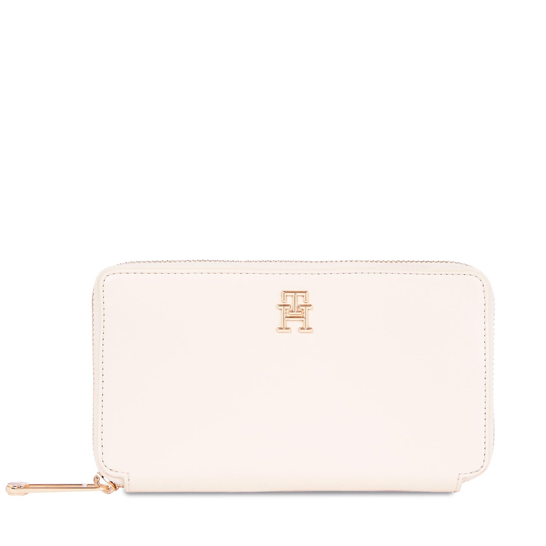 Duży Portfel Damski Tommy Hilfiger Écru Iconic Tommy Large Za AW0AW16009