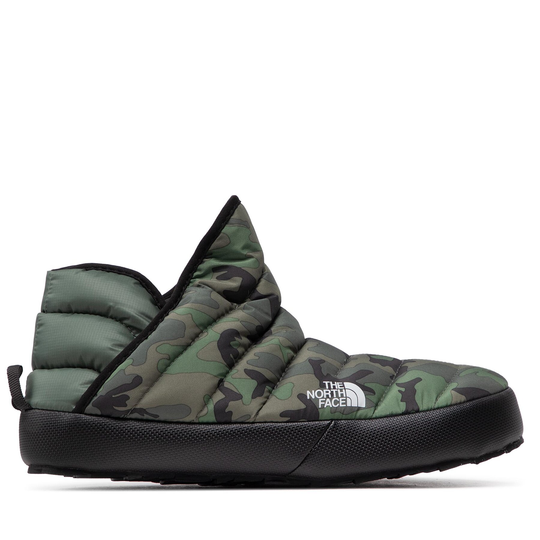 Papuče The North Face Thermoball Traction Bootie NF0A3MKH28F1 Thyme Brushwood Camo Print/Tnf Black