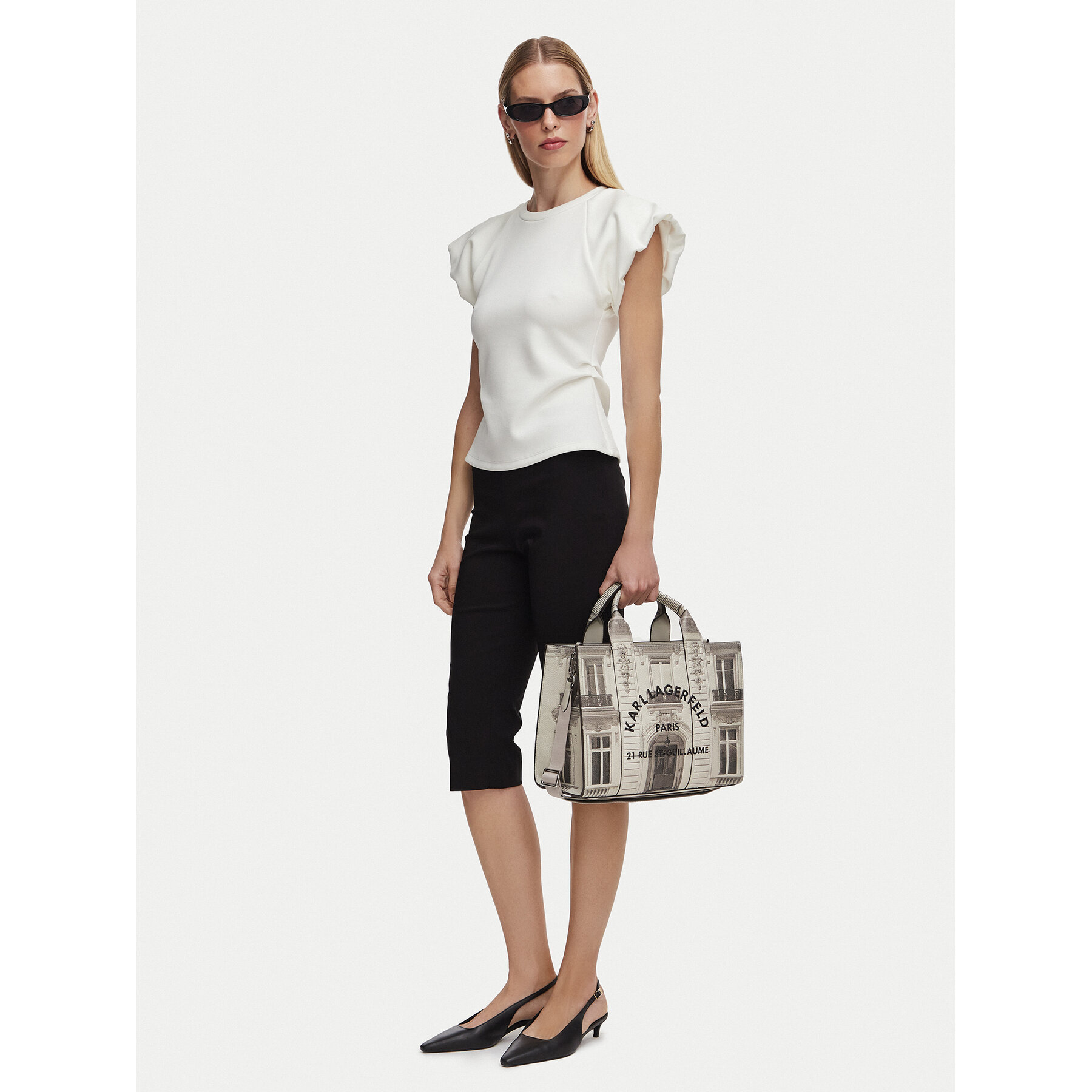 Ročna torba KARL LAGERFELD B2W30283 Siva