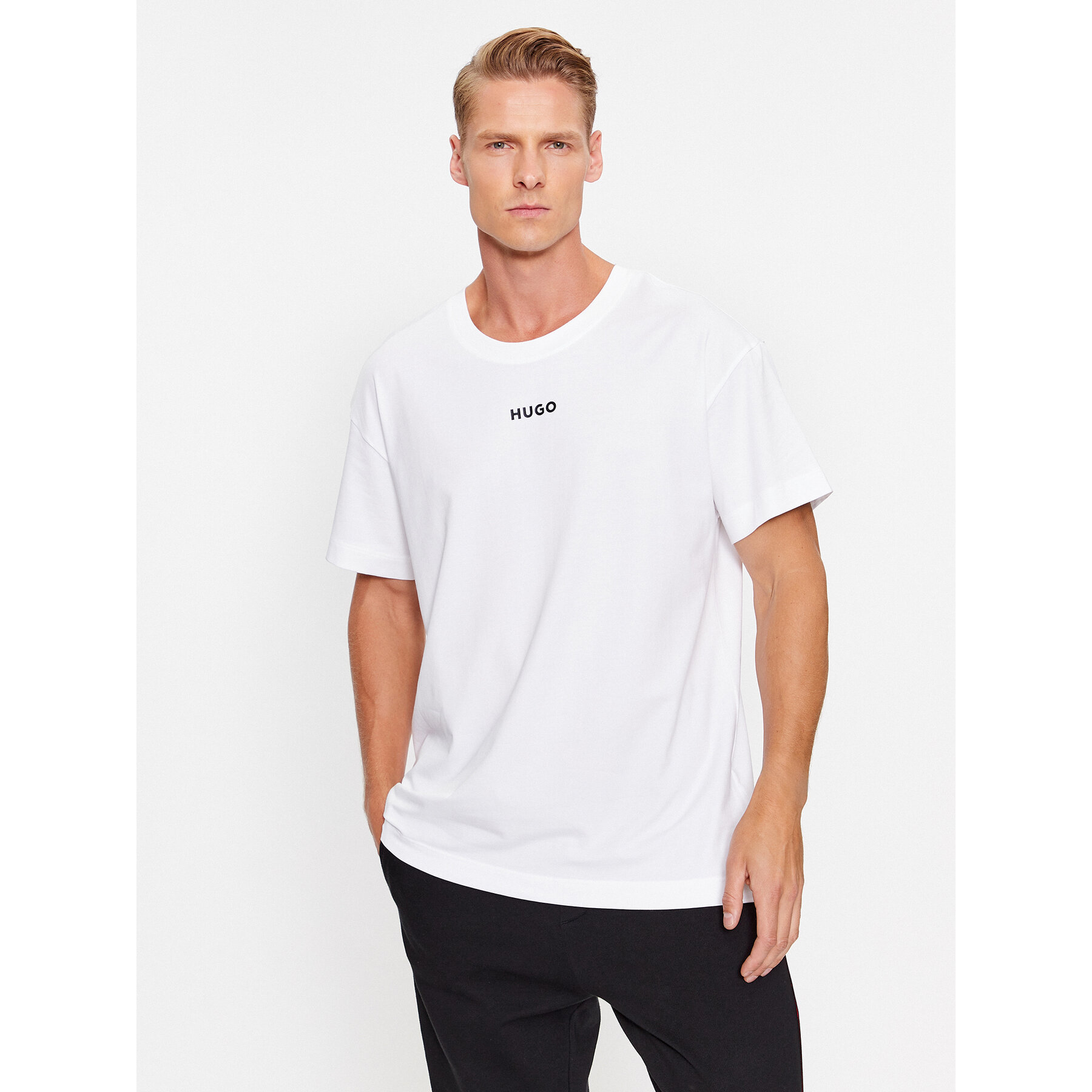 Hugo Póló 50493057 Fehér Relaxed Fit