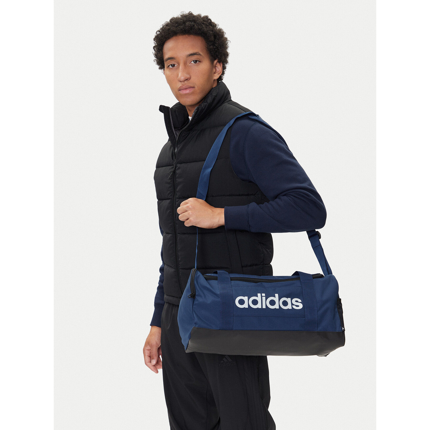 Сак adidas Linear Duffel Bag Small IN6111 Тъмносин