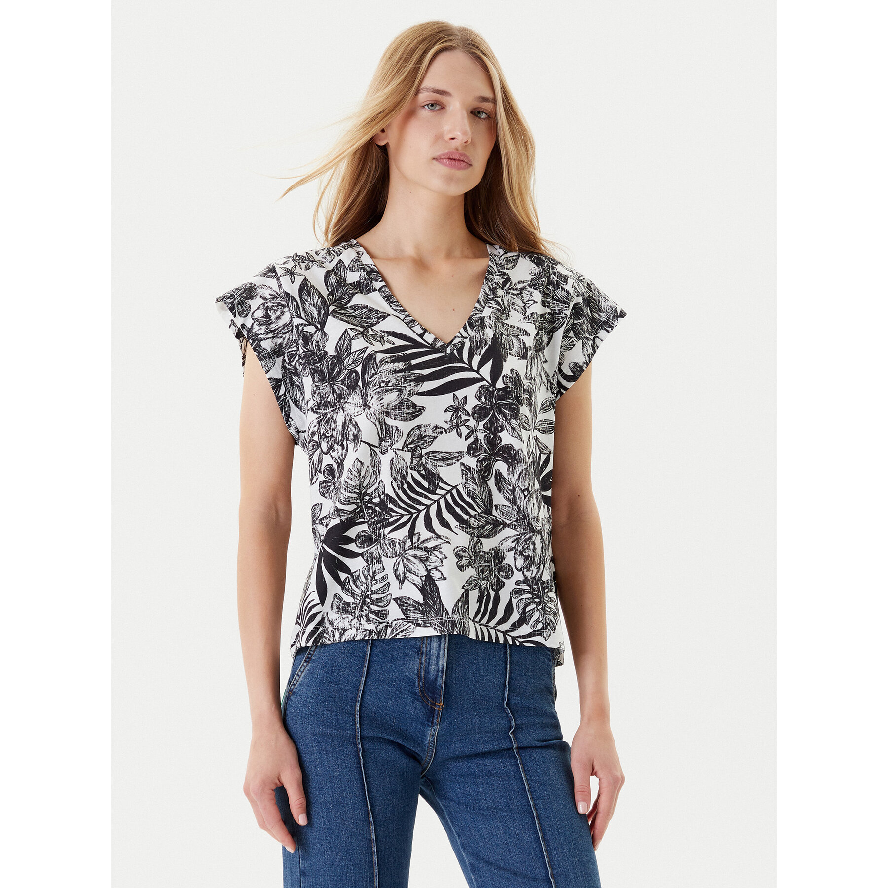 United Colors Of Benetton T-Shirt 3SEBD10AE Γκρι Relaxed Fit