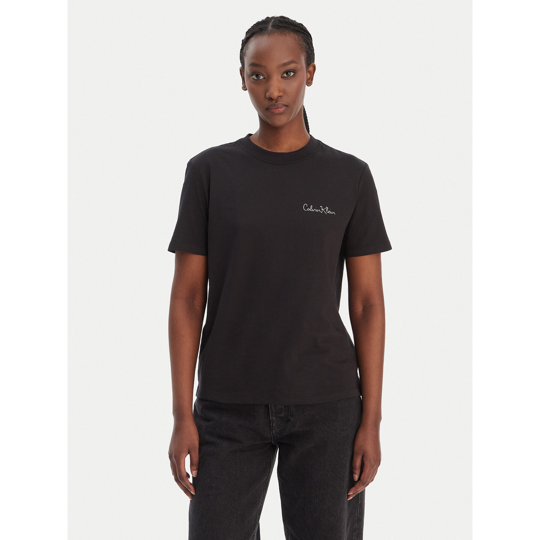 Calvin Klein Jeans T-Shirt LV047E809G Schwarz Classic Fit