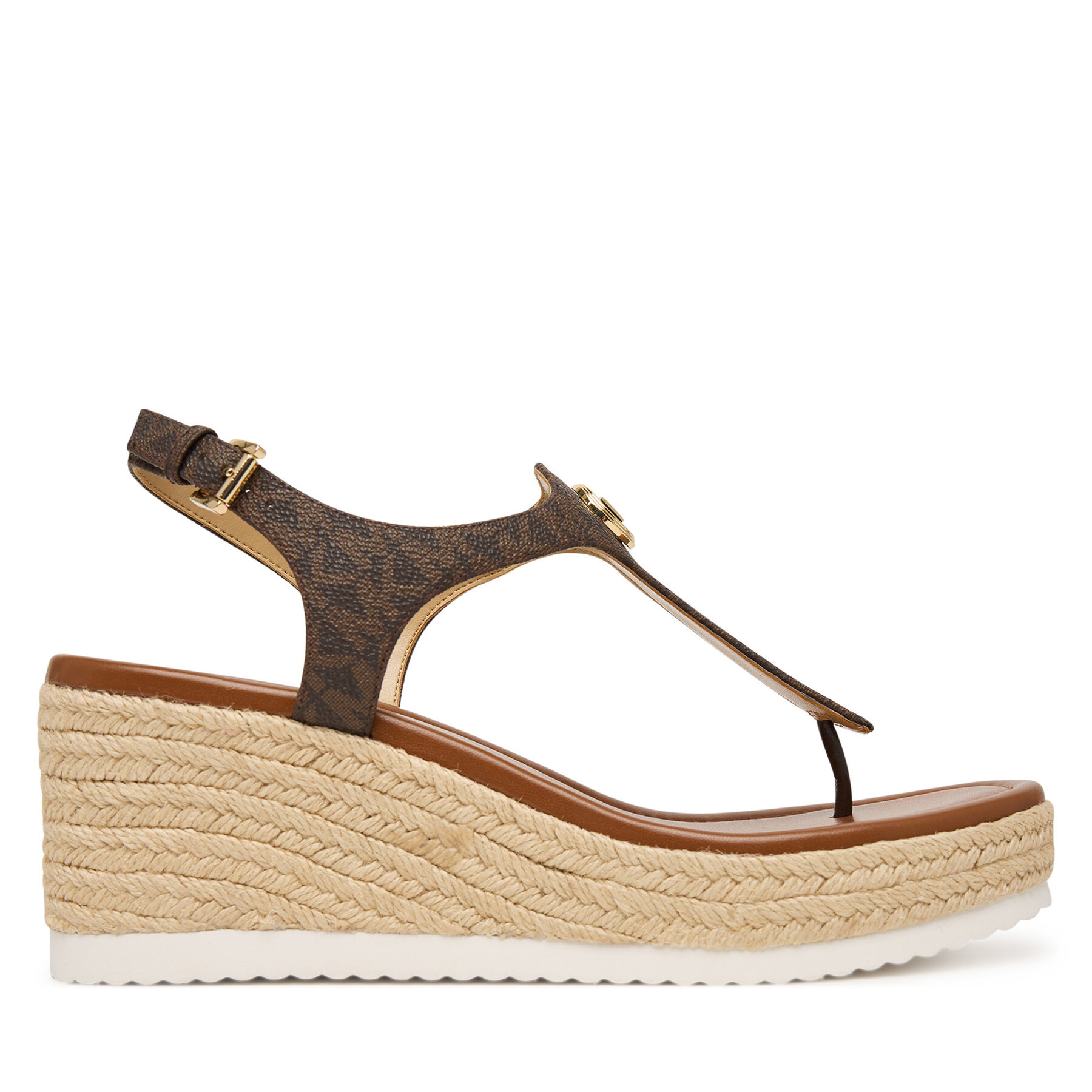 Εσπαντρίγιες MICHAEL Michael Kors Val Thong Wedge 40S6VAMS1B Καφέ