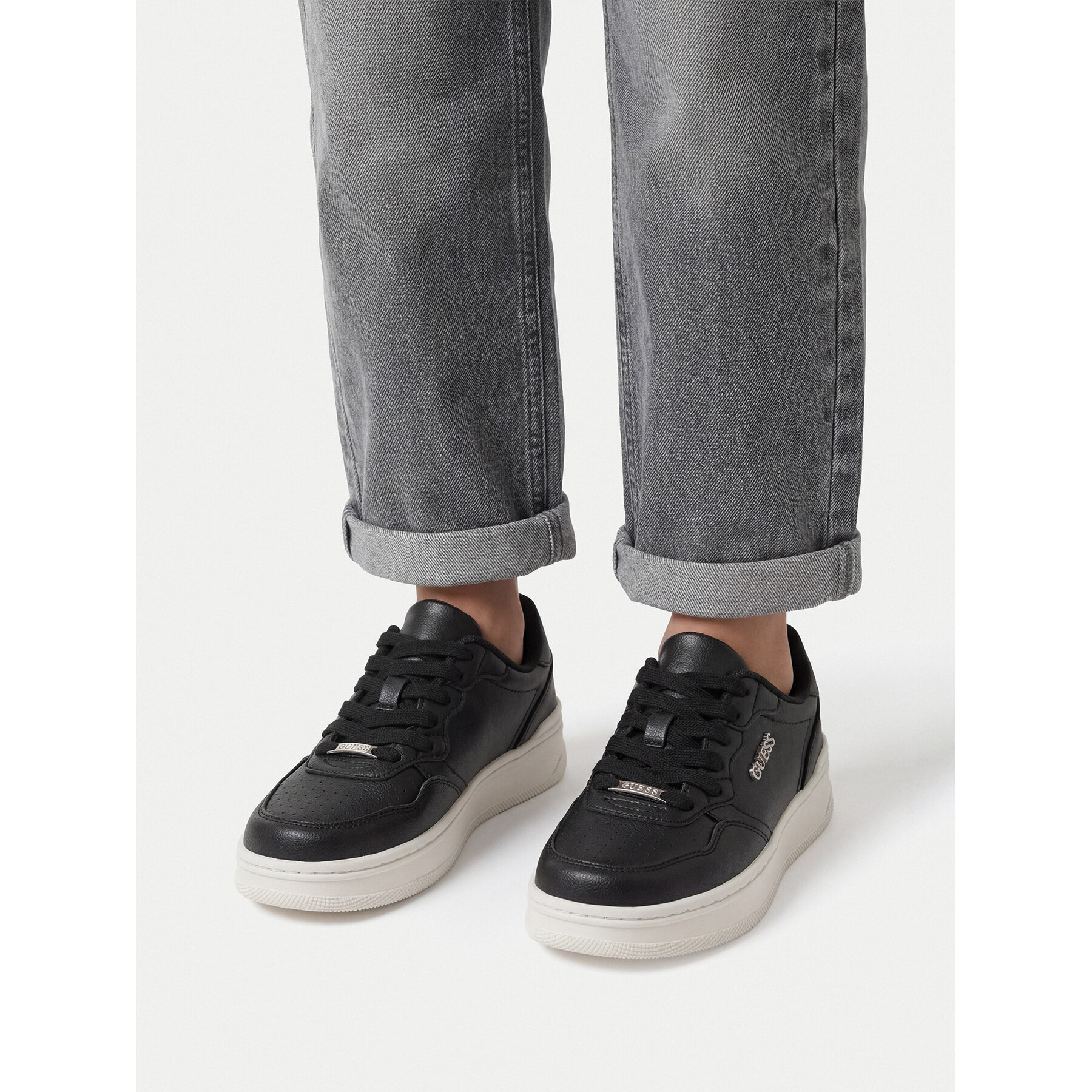 Sneakers Guess EO-WEGG211W2026A Negru