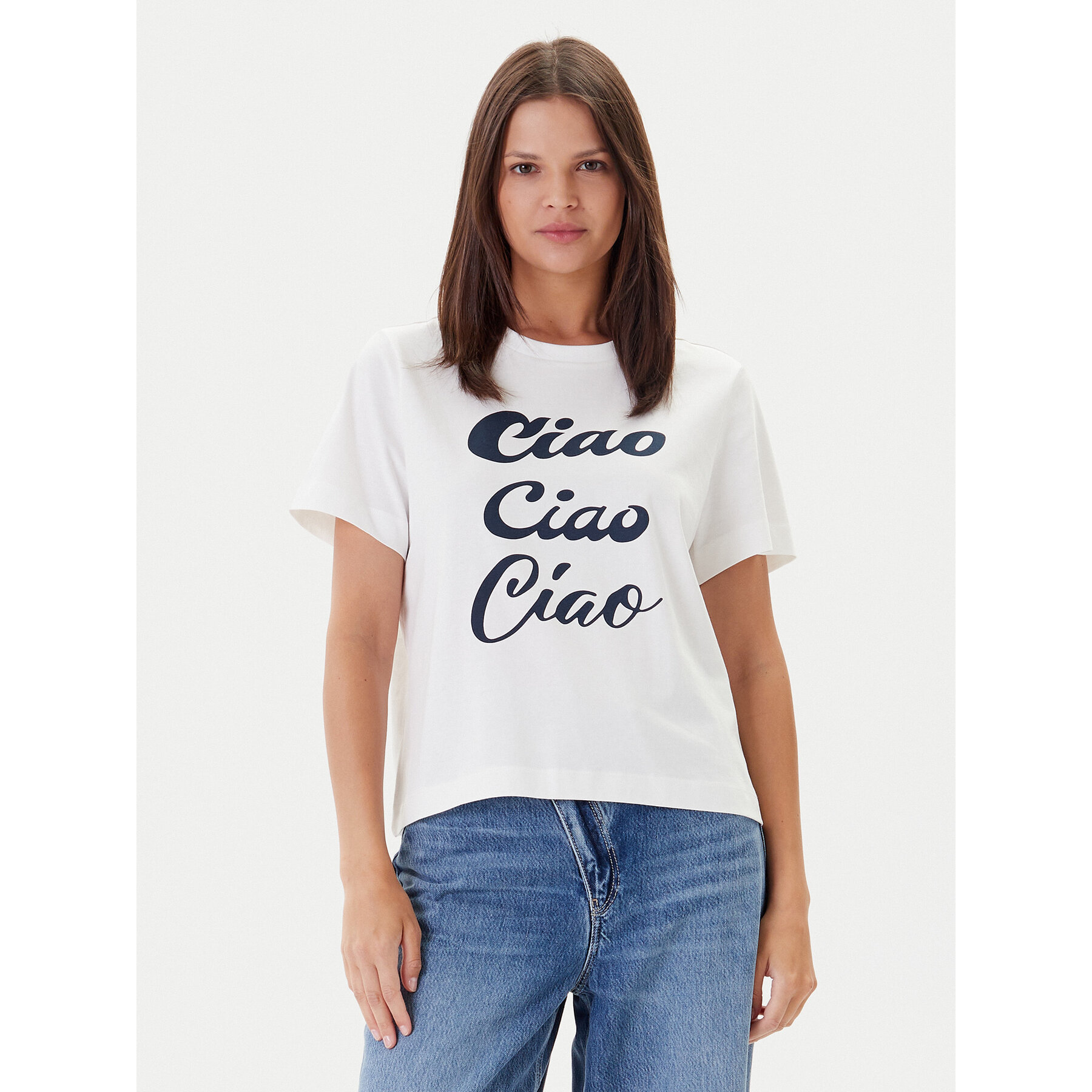 Vero Moda Póló Sonna 10327143 Fehér Regular Fit