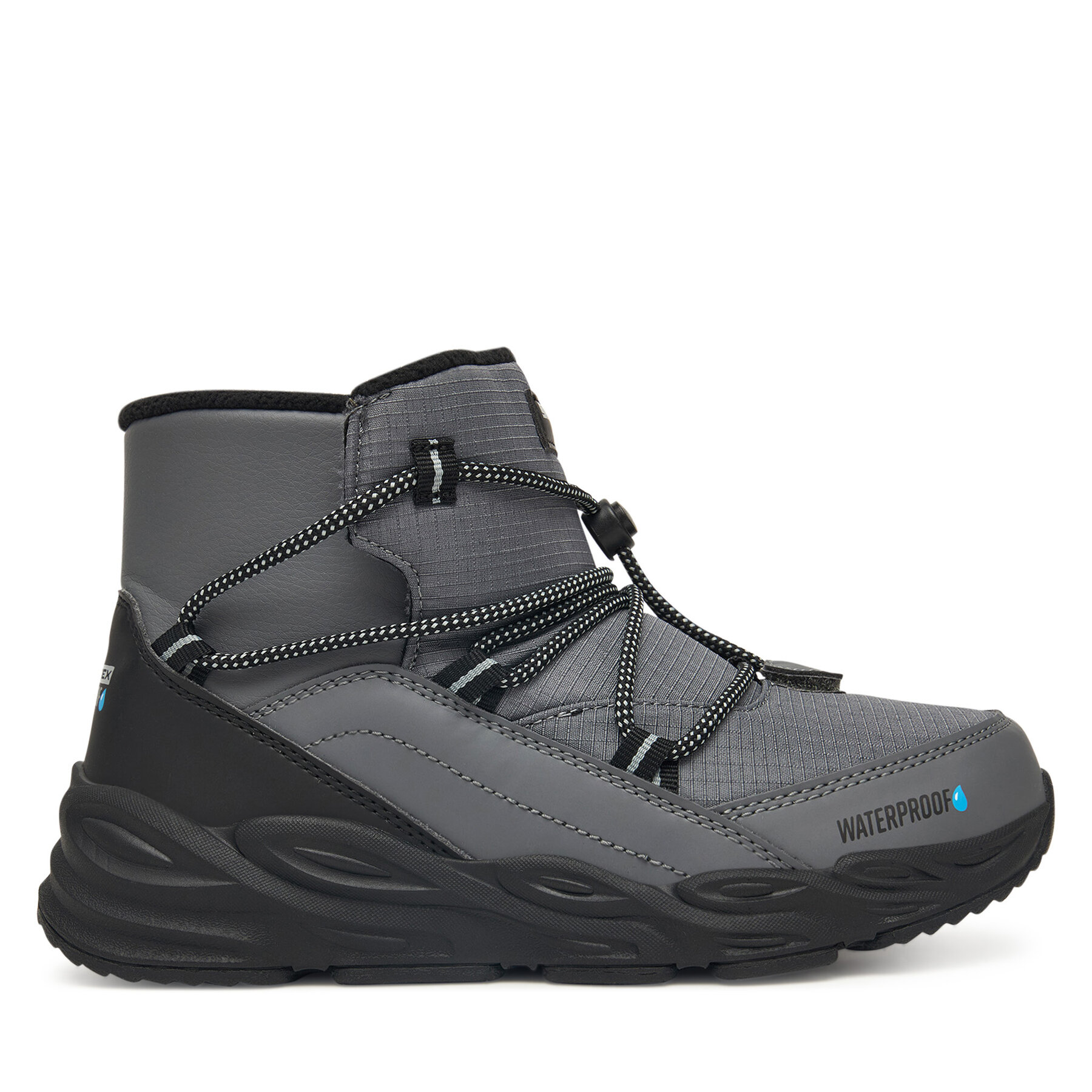 Škornji za sneg Skechers Turbo Tread 406385L CCBK Siva