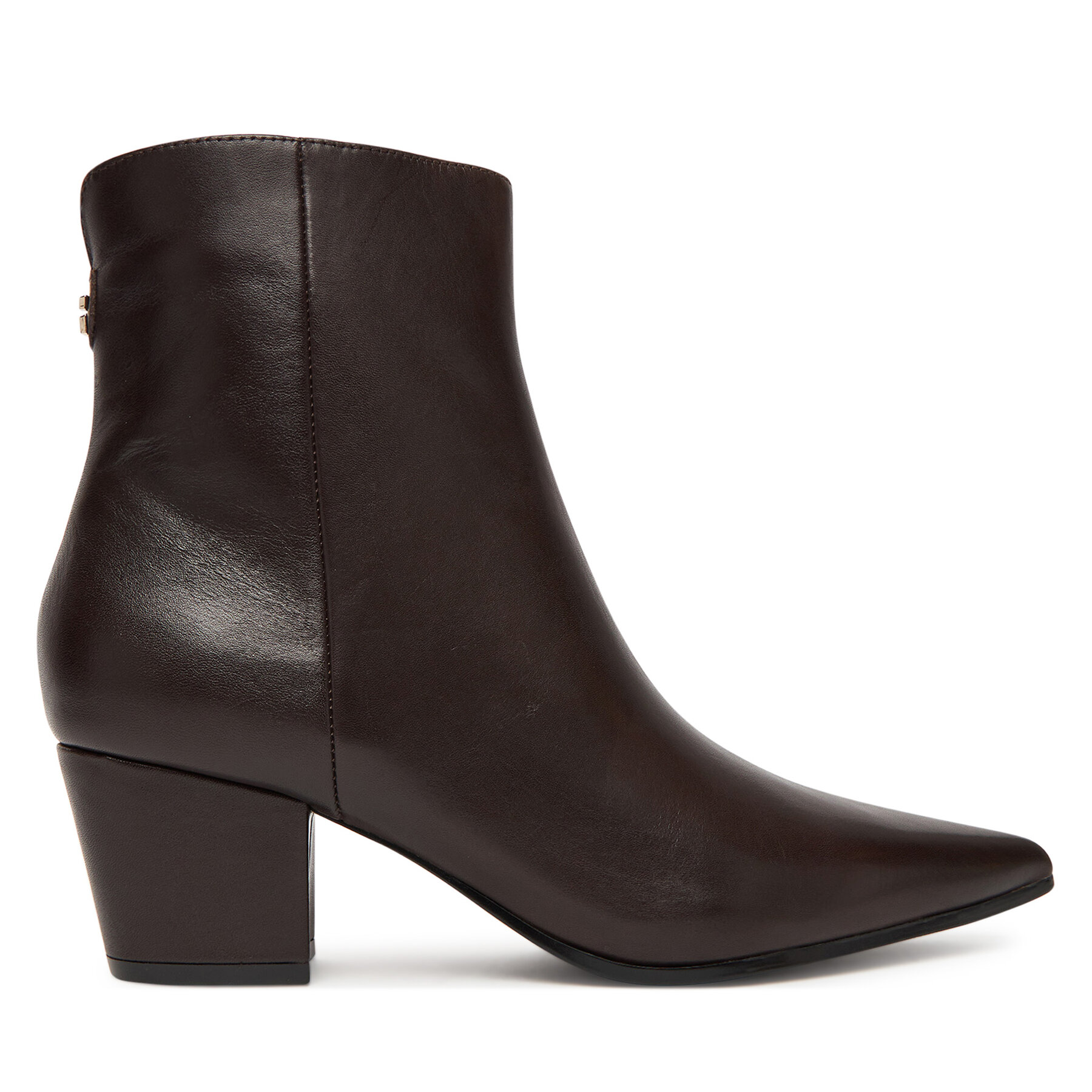Členková obuv Guess FLFHAL LEA10 Hnedá
