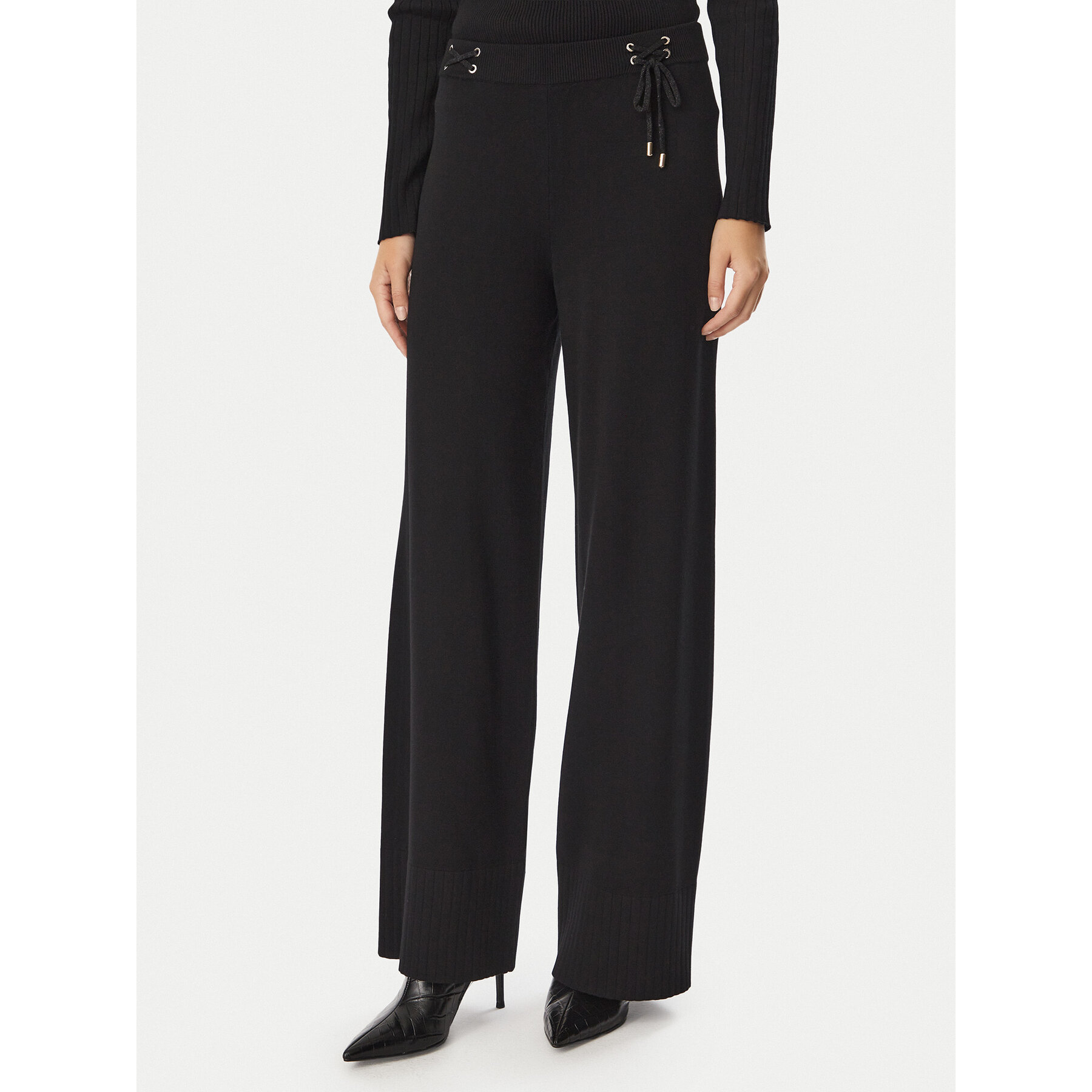 Liu Jo Sport Strickhose TF6084 MS63L Schwarz Regular Fit