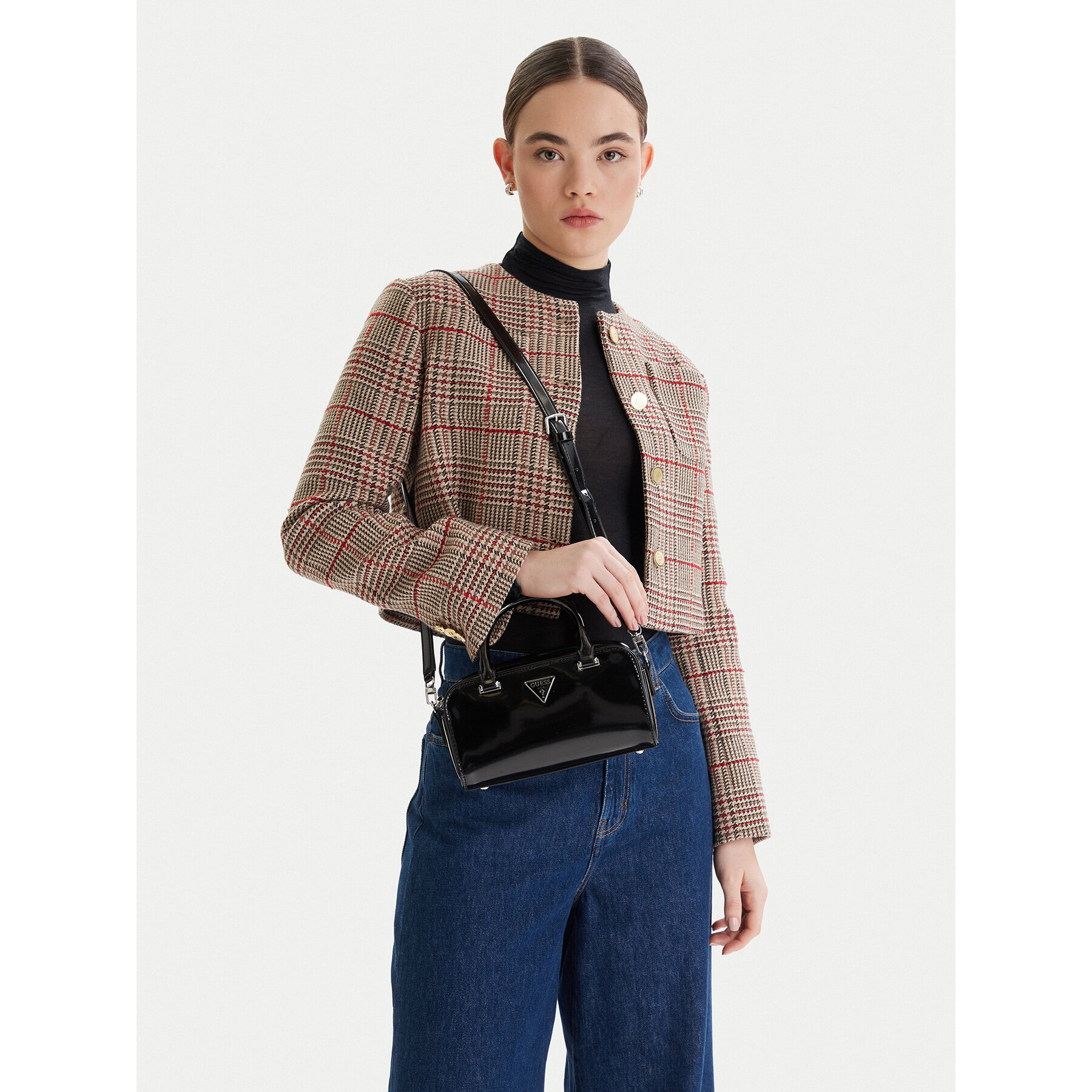 Дамска чанта Guess Arnela Mini HWNY94 96740 Черен