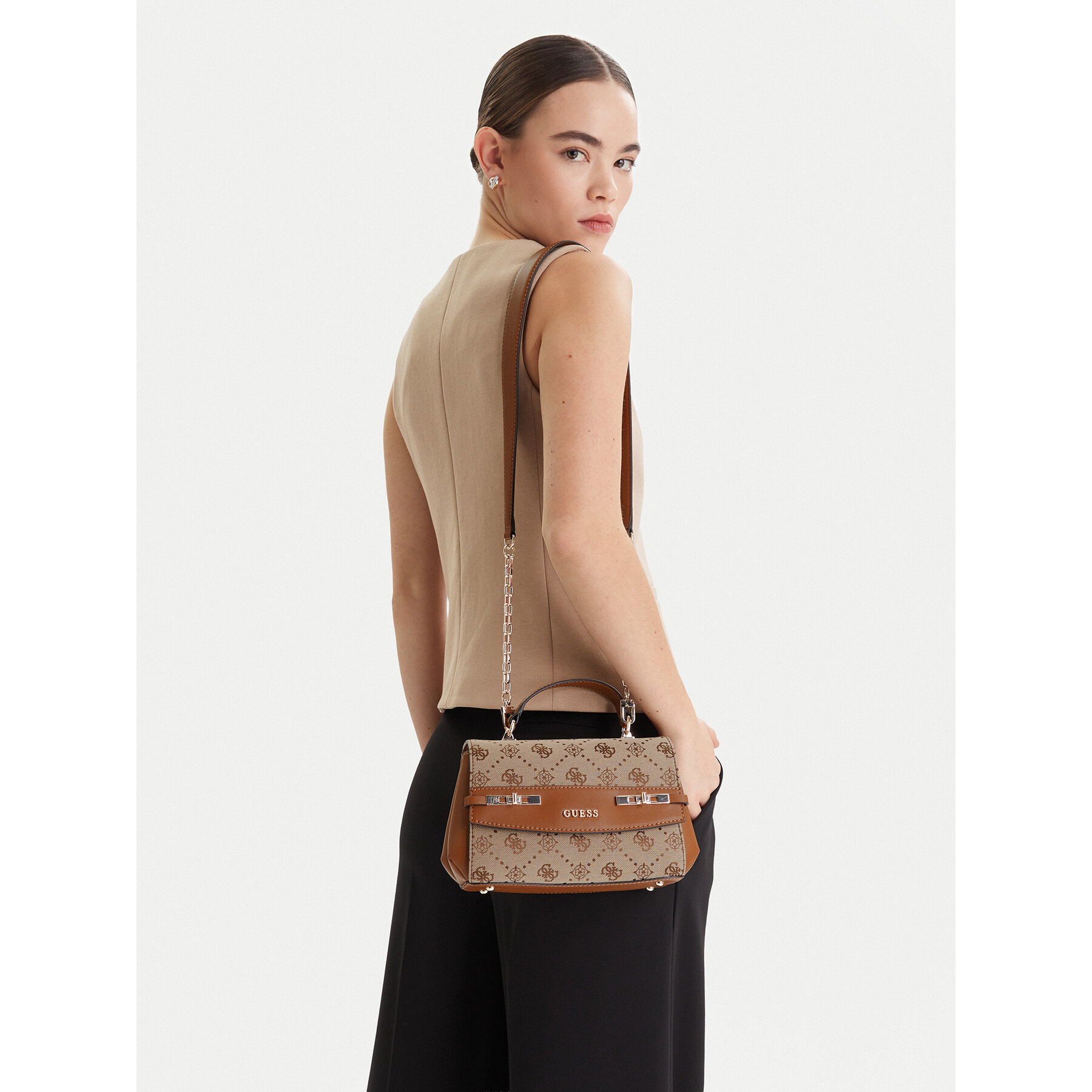 Geantă Guess Melinda HWJP99 02200 Maro