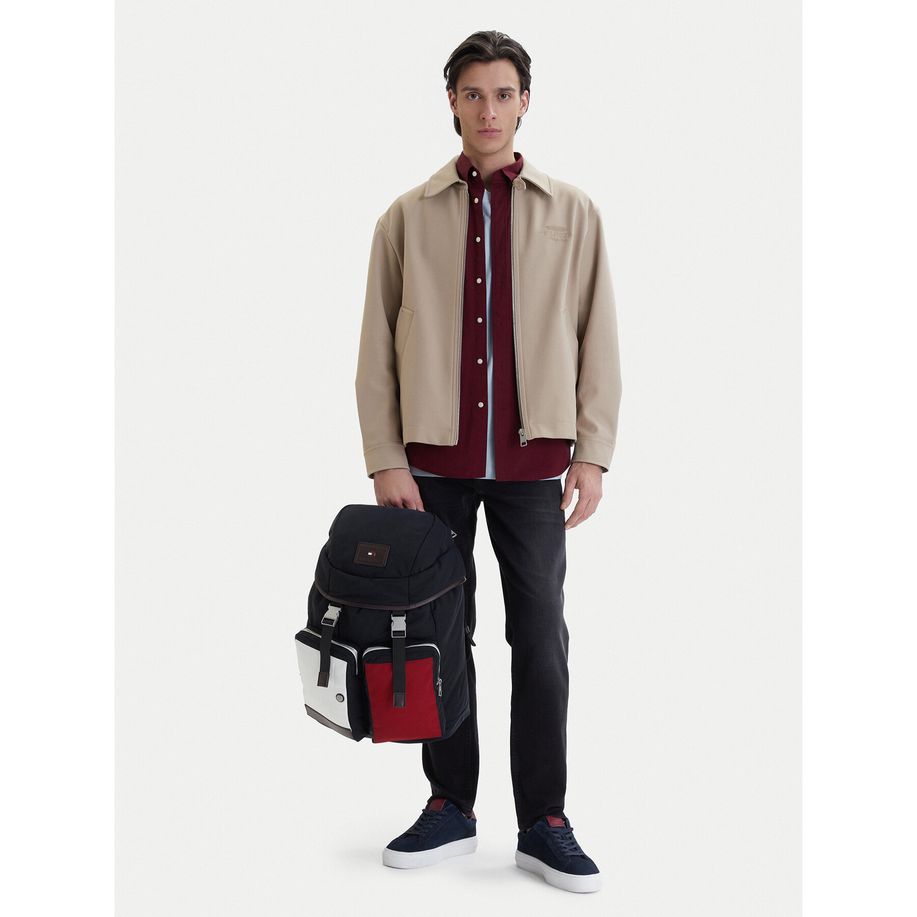 Раница Tommy Hilfiger Th Casual Flag Backpack AM0AM14143 Тъмносин