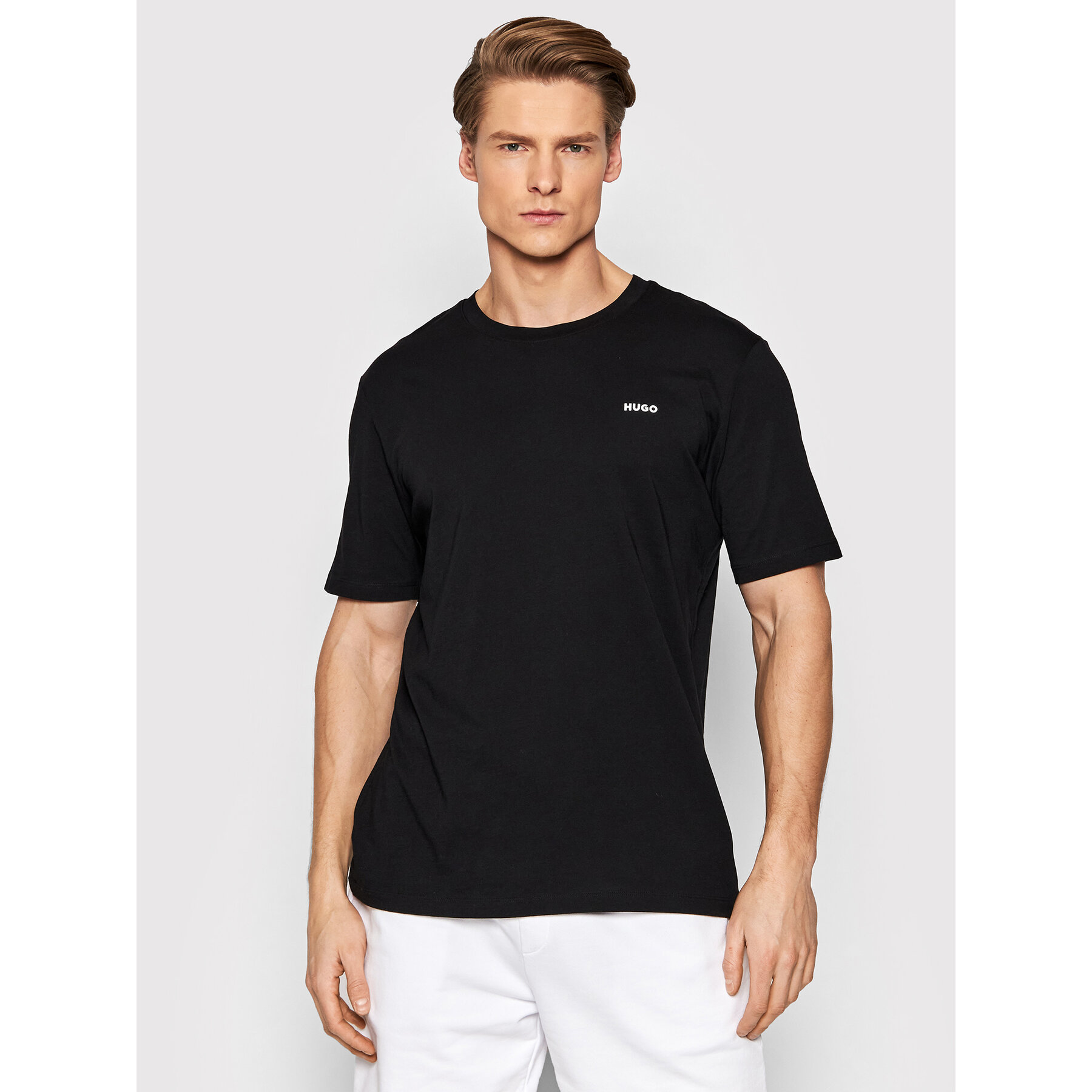 Hugo T-shirt Dero222 50466158 Nero Regular Fit