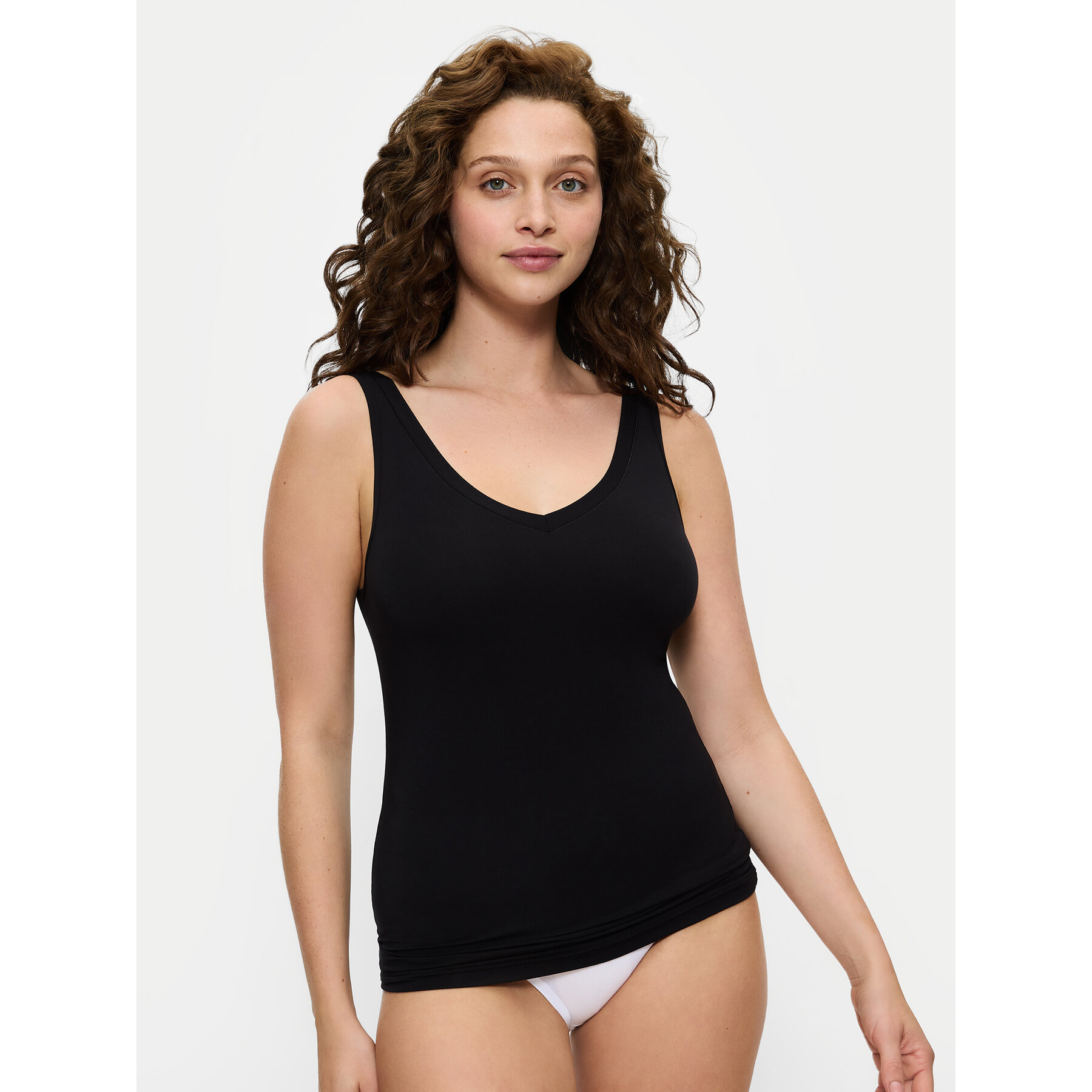 Triumph Felső Sense Of Modal 10224796 Fekete Slim Fit