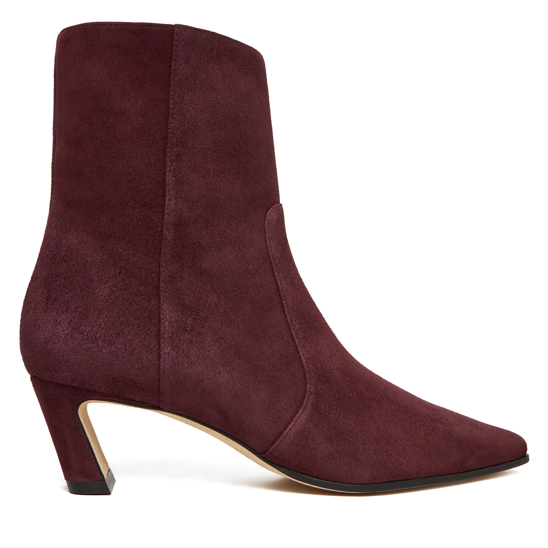 Škornji Stuart Weitzman Stassi SM498 Bordo rdeča