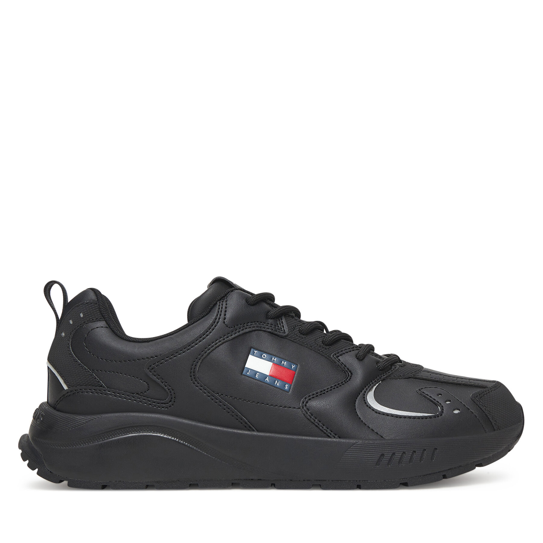 Snīkeri Tommy Jeans Tjm Runner Leather EM0EM01621 Melns