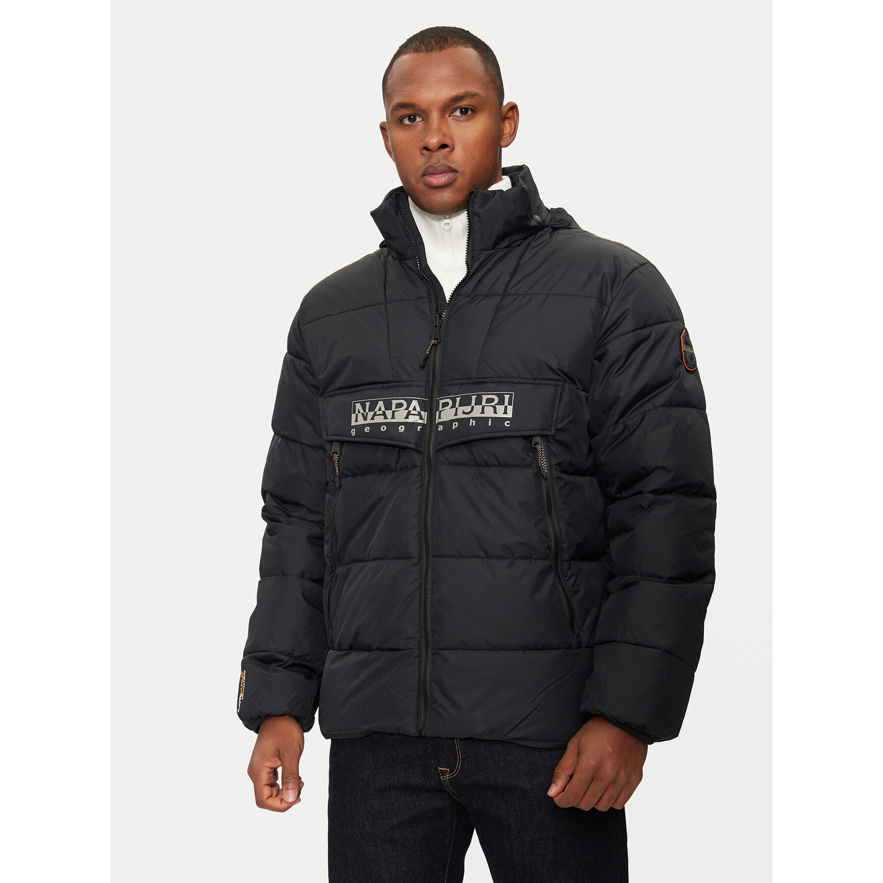 Napapijri Winterjacke NP0A4I23 Schwarz Regular Fit