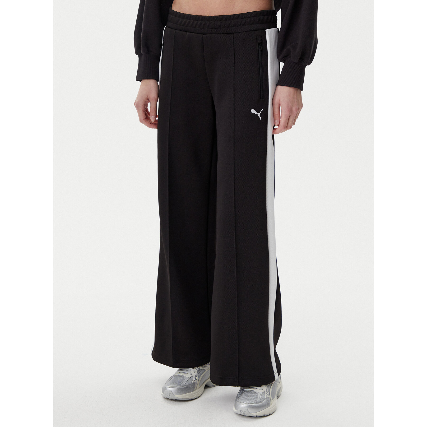 Puma Jogginghose T7 629803 Schwarz Wide Leg