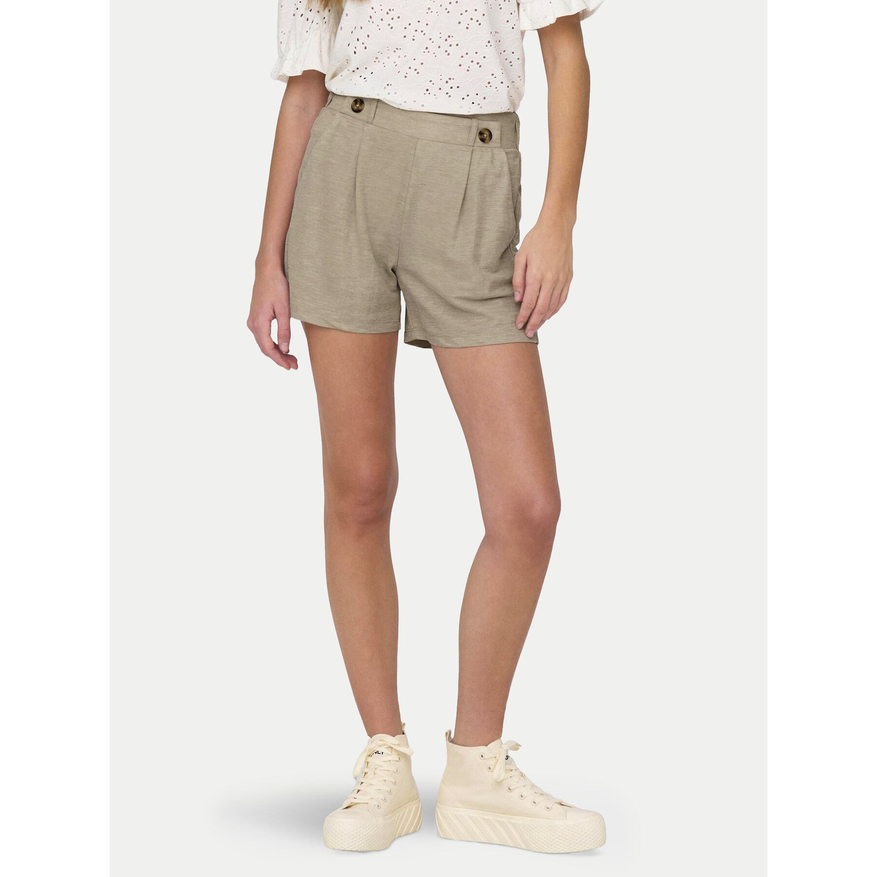 JDY Stoffshorts Birdie Geggo 15320995 Beige Regular Fit