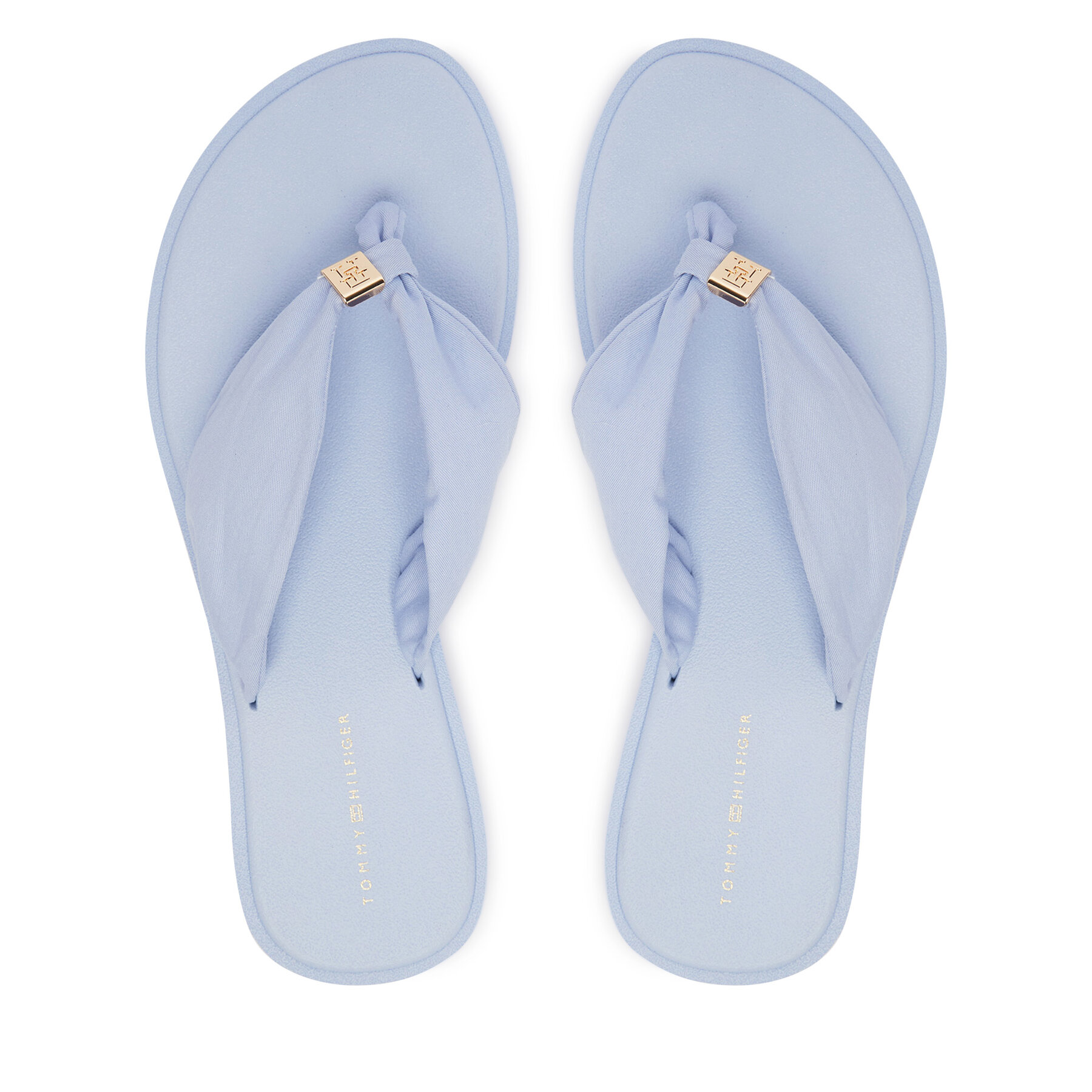 Flip flop Tommy Hilfiger Th Scandi Soft Summer Sandal FW0FW09421 Albastru deschis