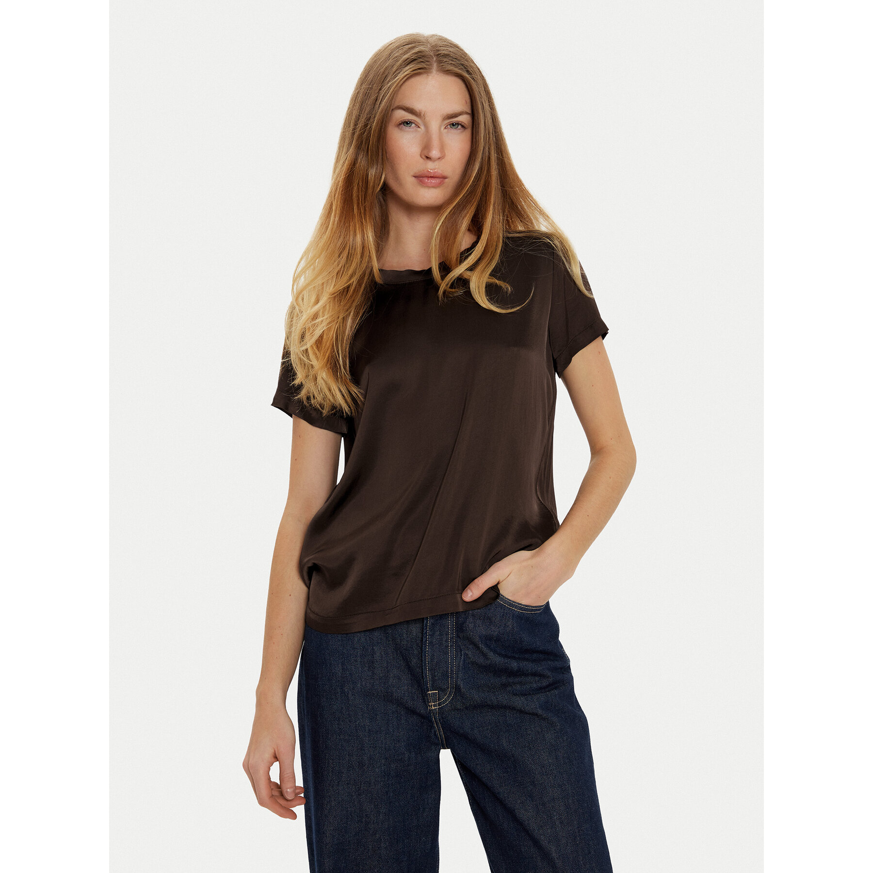 ViCOLO T-shirt TS0201 Marrone Regular Fit