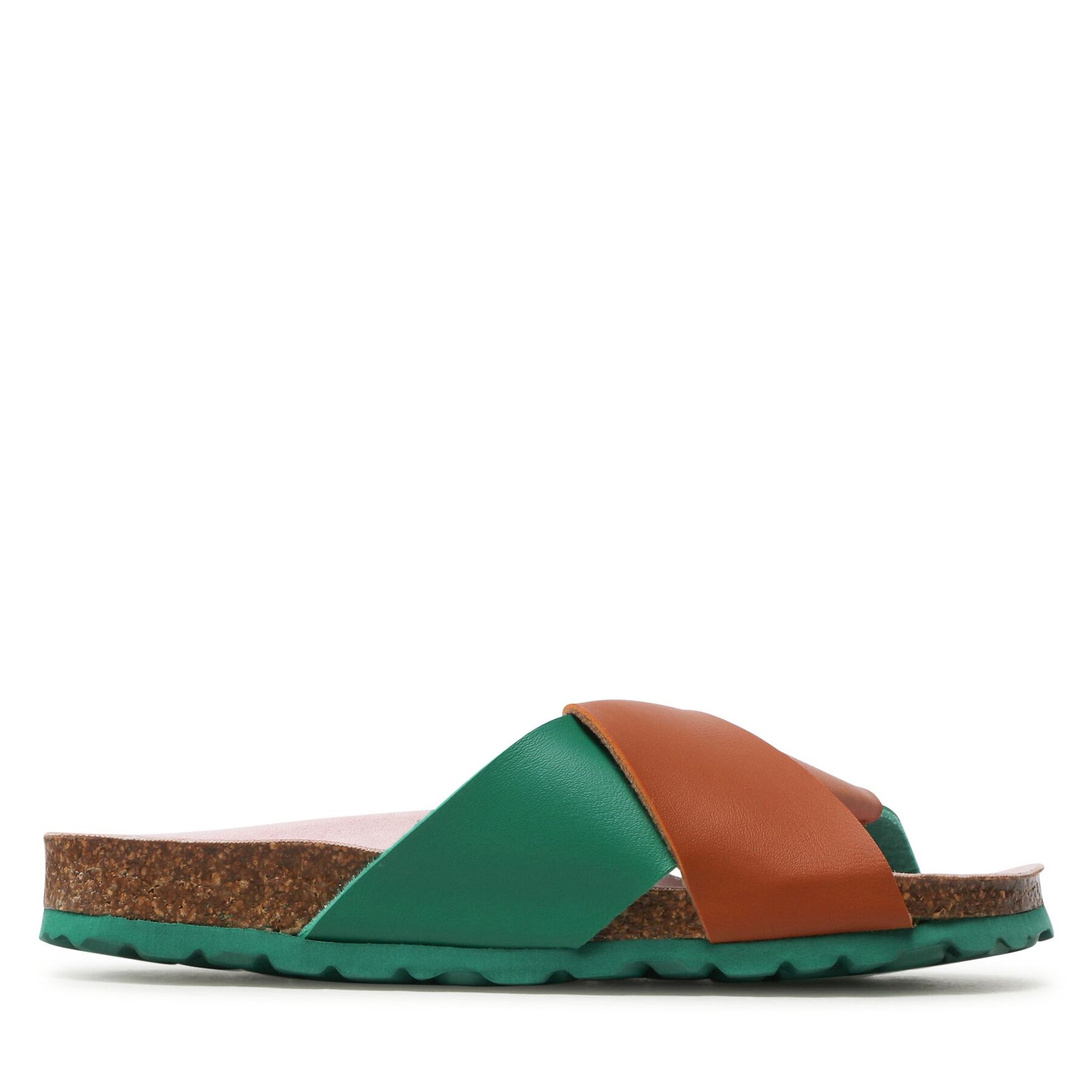 Damen Pantoletten Surface Project, Schuhgröße 37, Braun, Flip