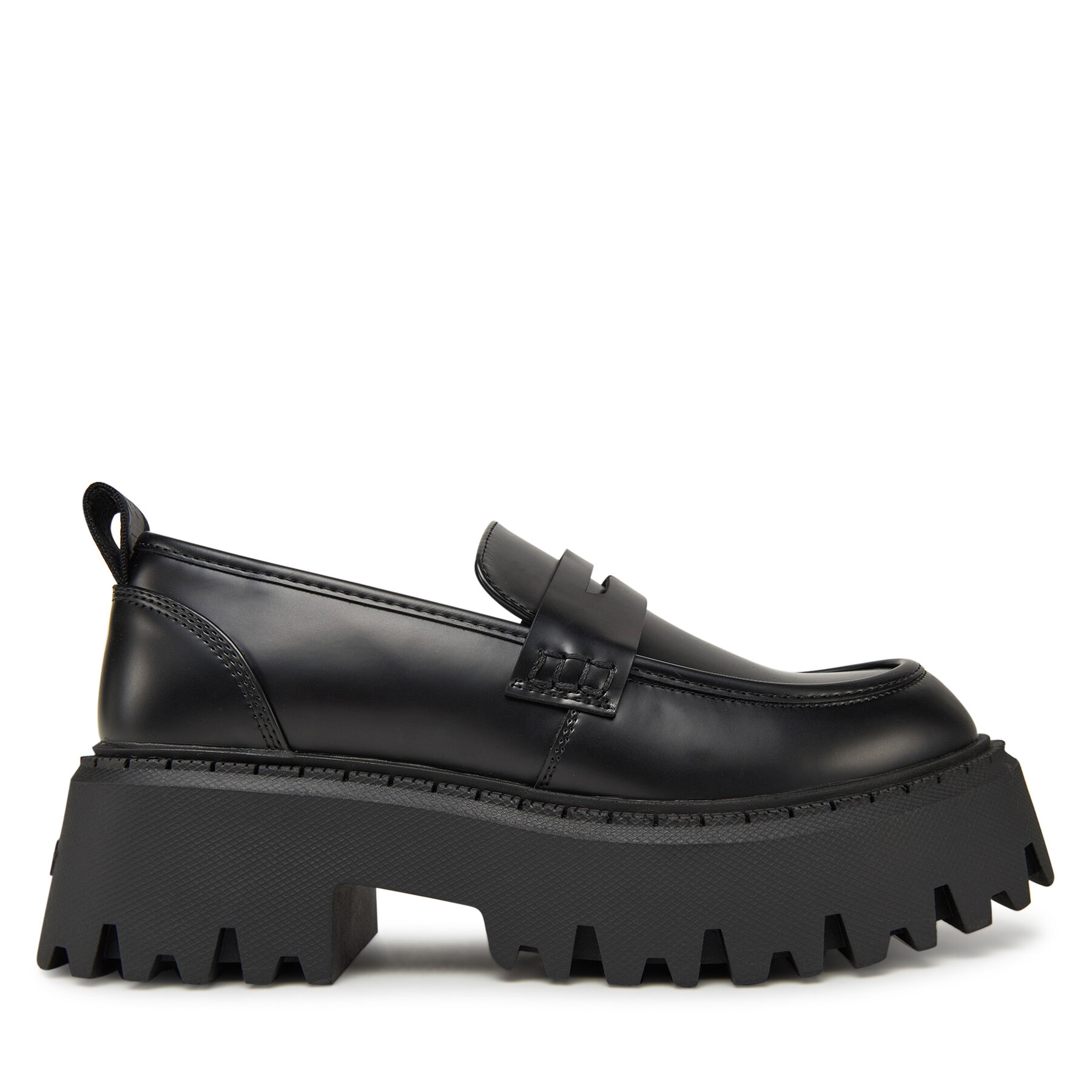 Damskie Loafersy Buffalo, Rozmiar 38 Czarny Aspen Loafer 1624079