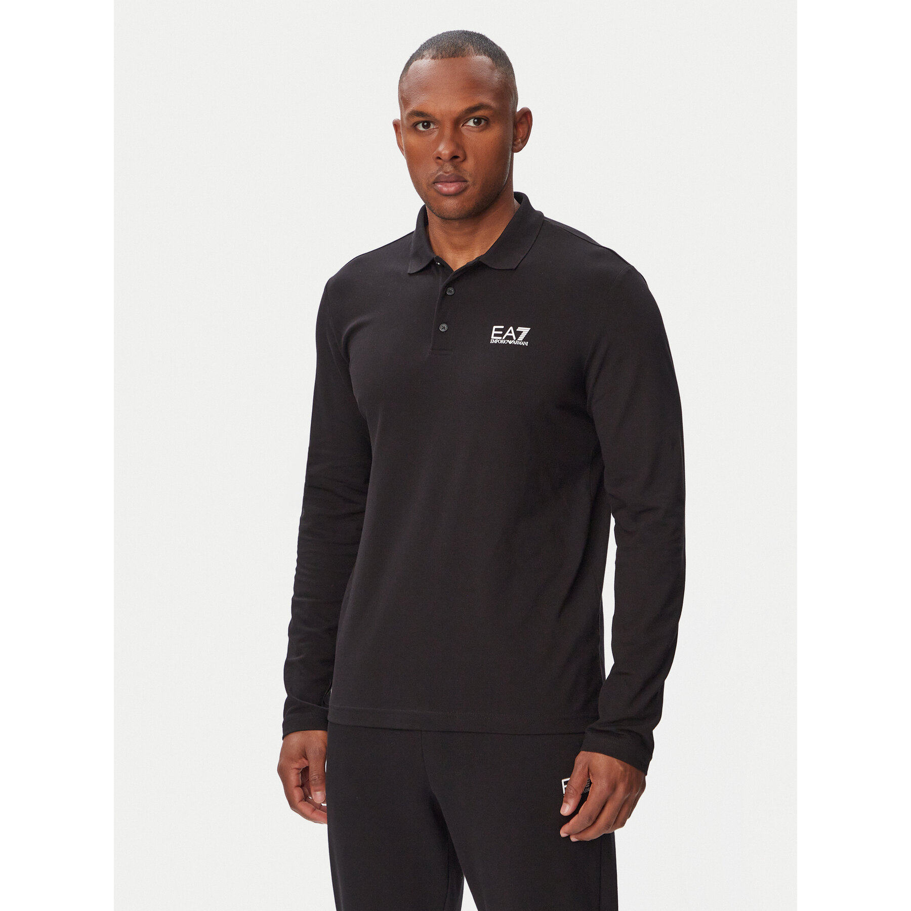 EA7 Emporio Armani Poloshirt 8NPF17 Pjvuz 1200 Schwarz Regular Fit