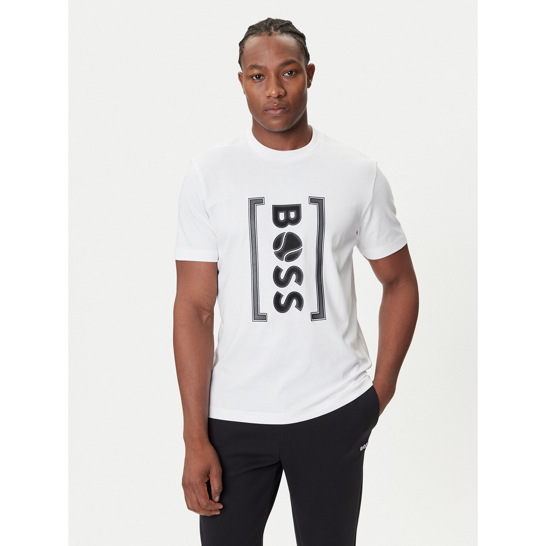 BOSS T-Shirt Iconic TL 50543905 Weiß Relaxed Fit