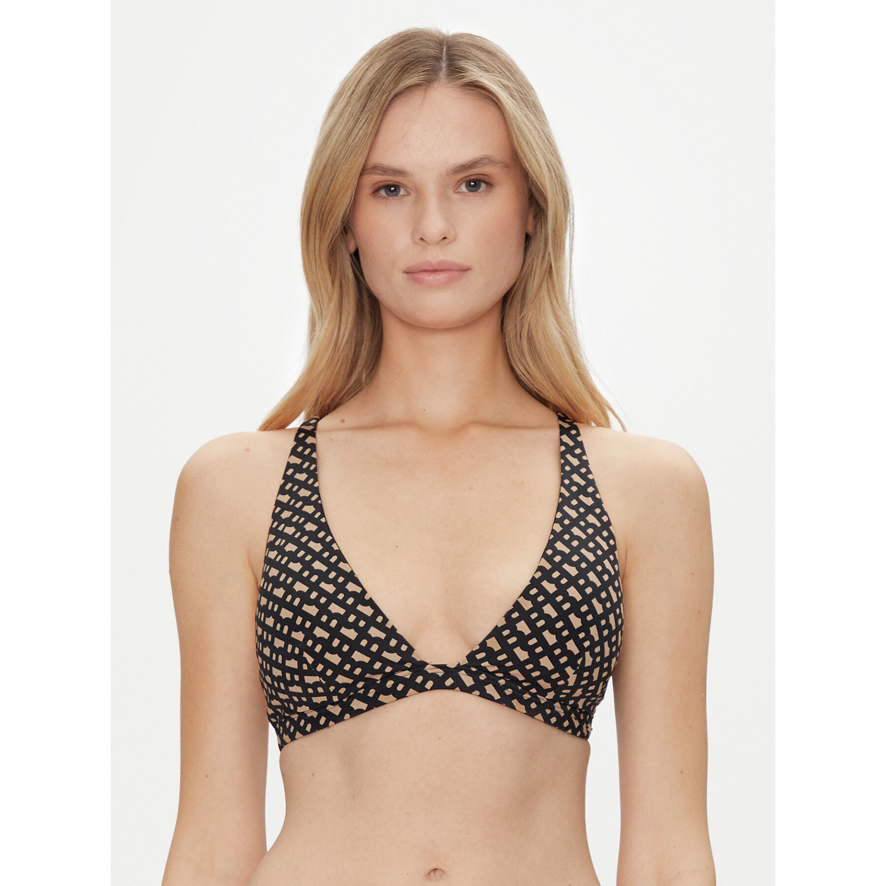 BOSS Bikini-Oberteil Bb Monogram 50535257 Schwarz Regular Fit