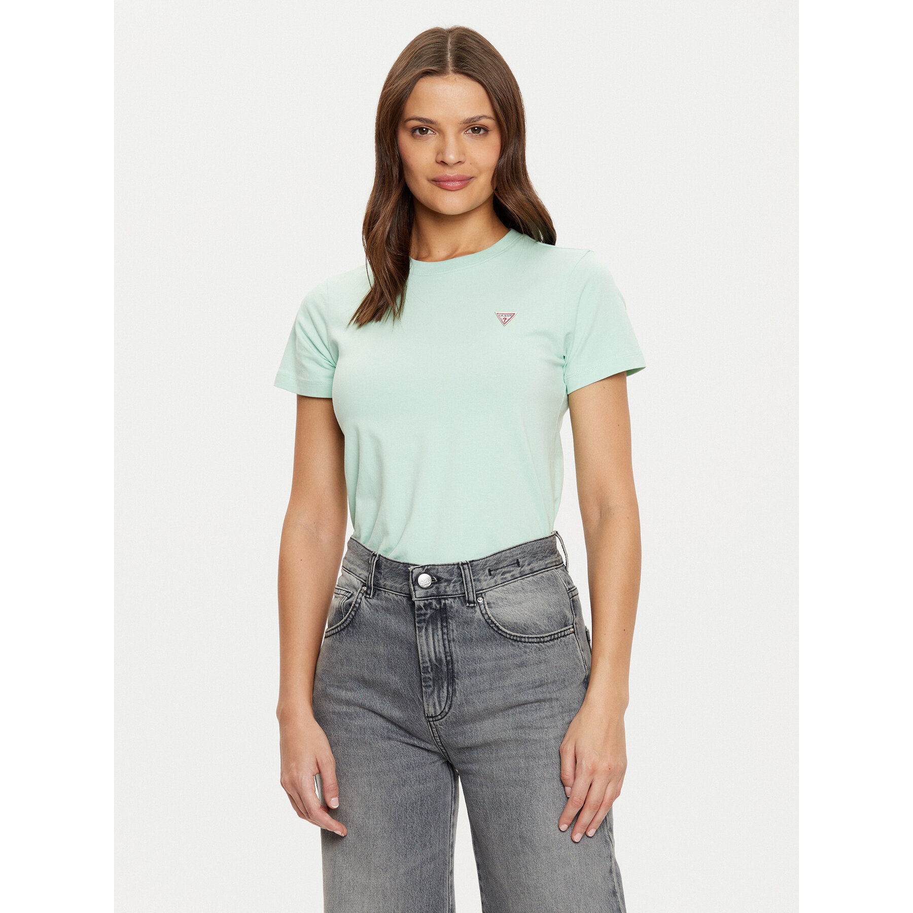 Guess Jeans T-shirt W4YI10 J1314 Verde Regular Fit