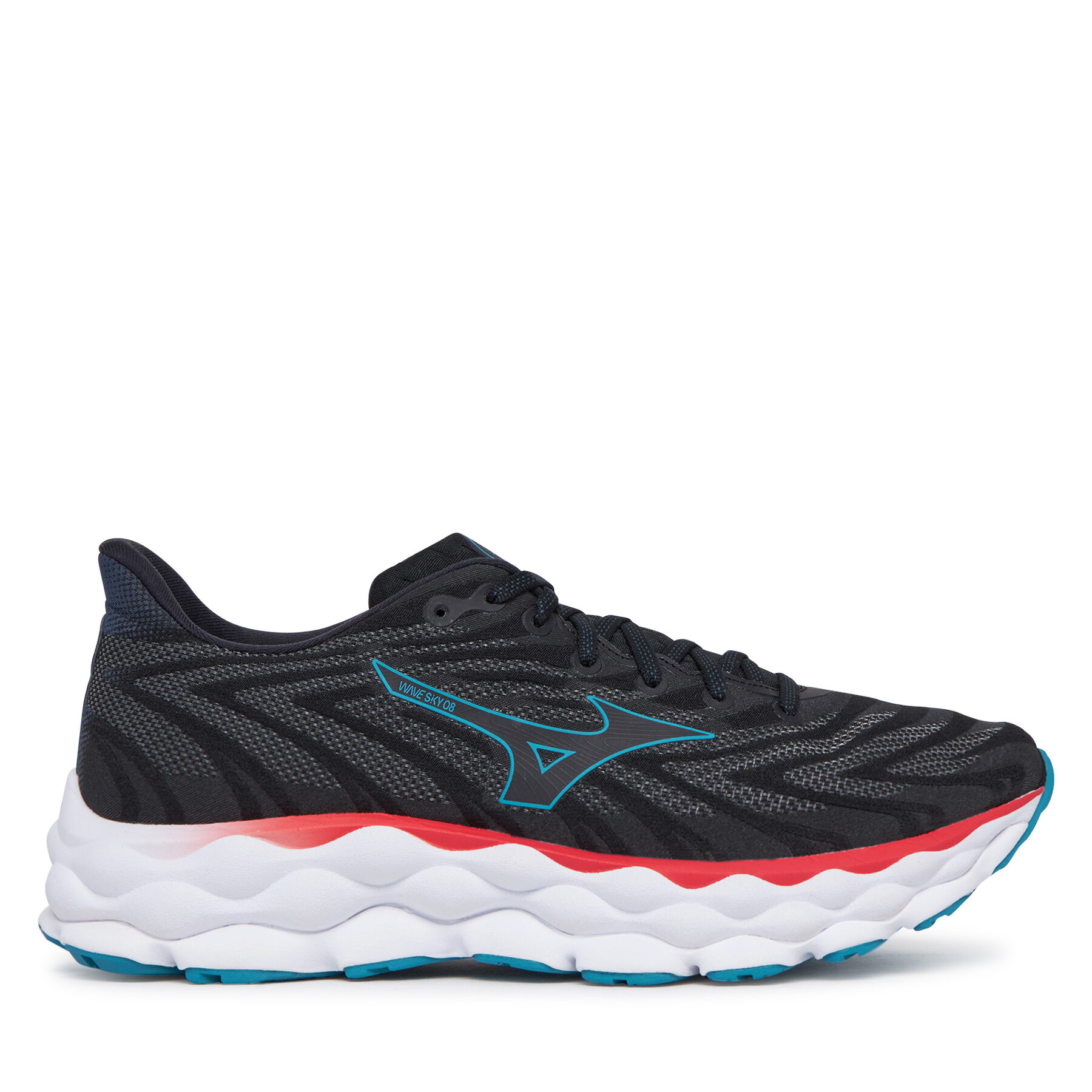 Męskie Buty do biegania Mizuno, Rozmiar 44 Czarny Wave Sky 8 J1GC2402