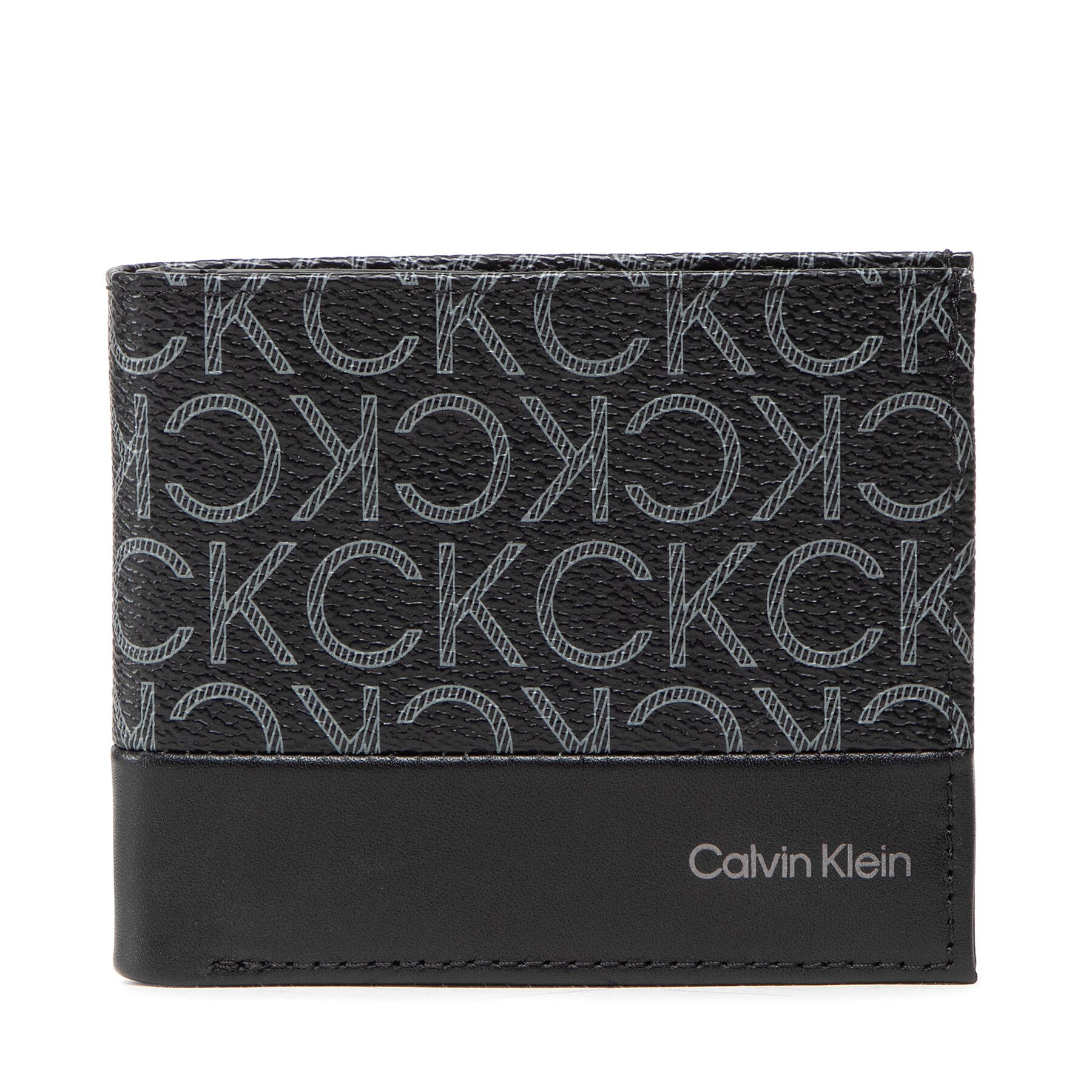 Velika moška denarnica Calvin Klein Subtle Mono Bifold 5Cc W/Coin K50K509237 01H