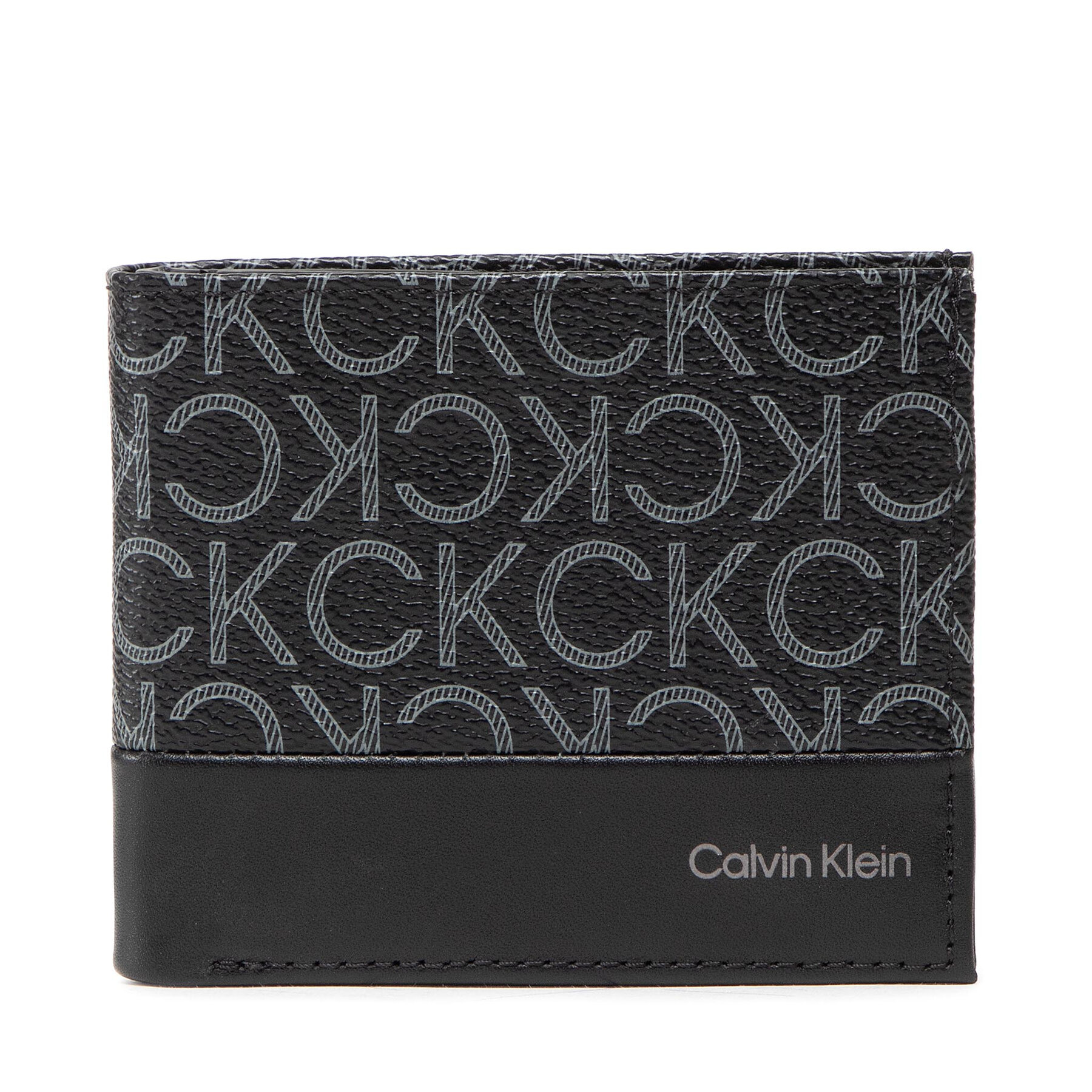 

Велике Чоловіче Портмоне Calvin Klein Subtle Mono Bifold 5Cc W/Coin K50K509237 01H, Чорний