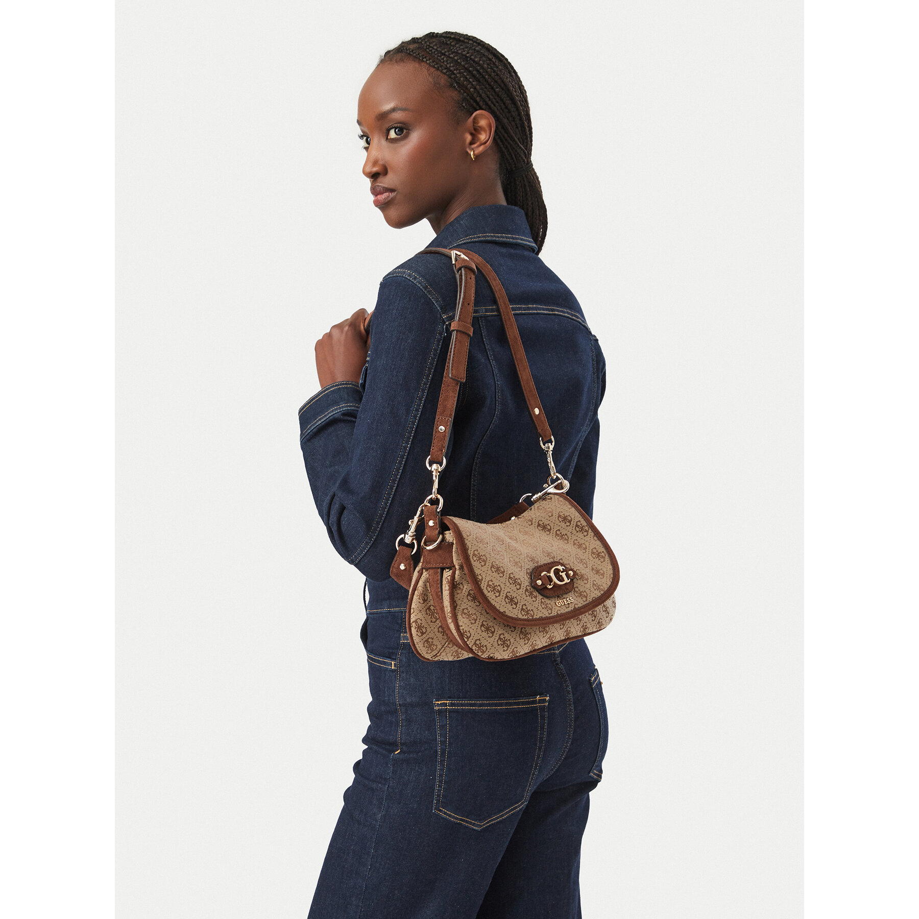Дамска чанта Guess Samantha HWJG23 13190 Кафяв