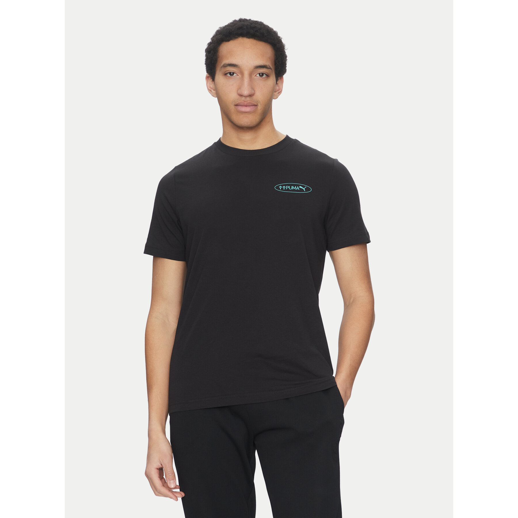 Puma T-Shirt Graphics 3 Circles 684834 Μαύρο Regular Fit