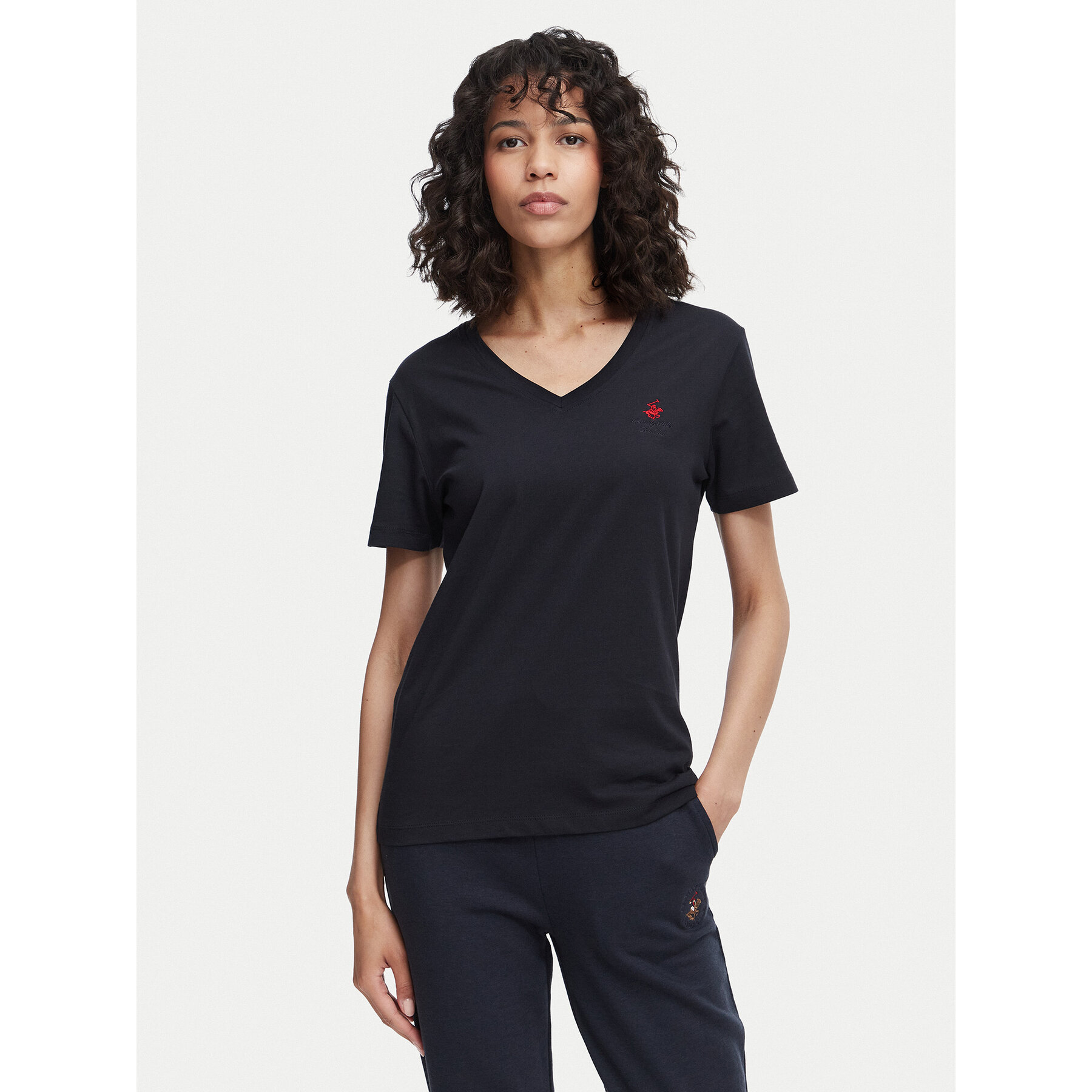 Beverly Hills Polo Club T-Shirt P-SS26W-TS516518 Dunkelblau Regular Fit