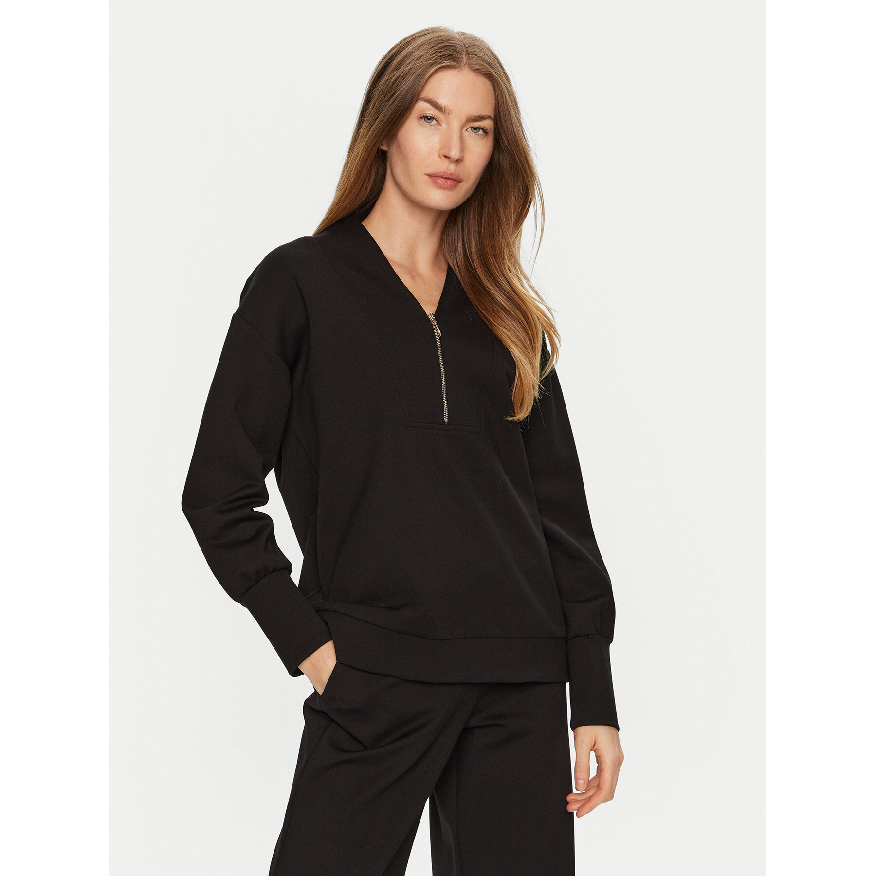 ACCESS FASHION Sweatshirt 44-2143-749 Schwarz Regular Fit