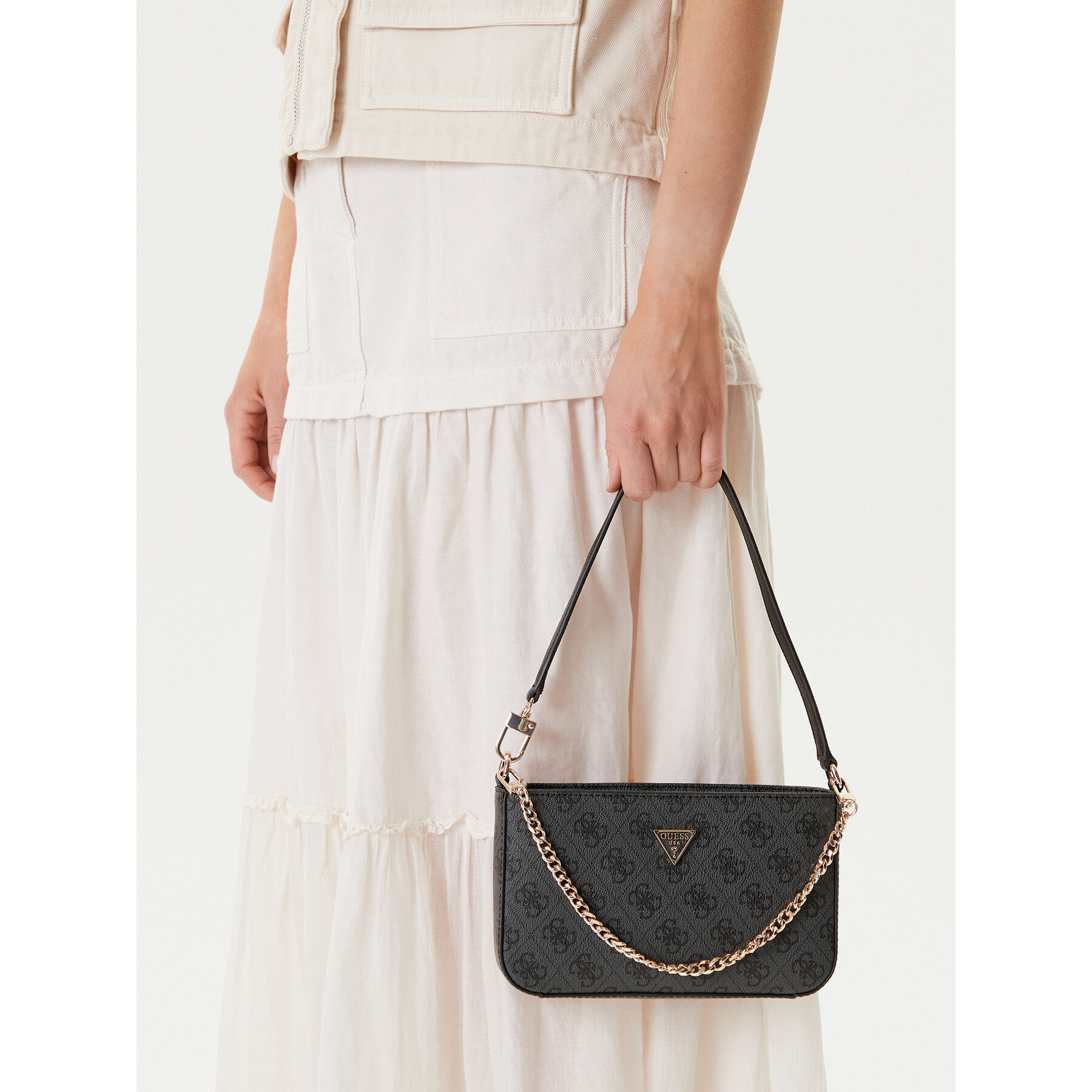 Τσάντα Guess Noelle II Mini HWBG96 72720 Γκρι