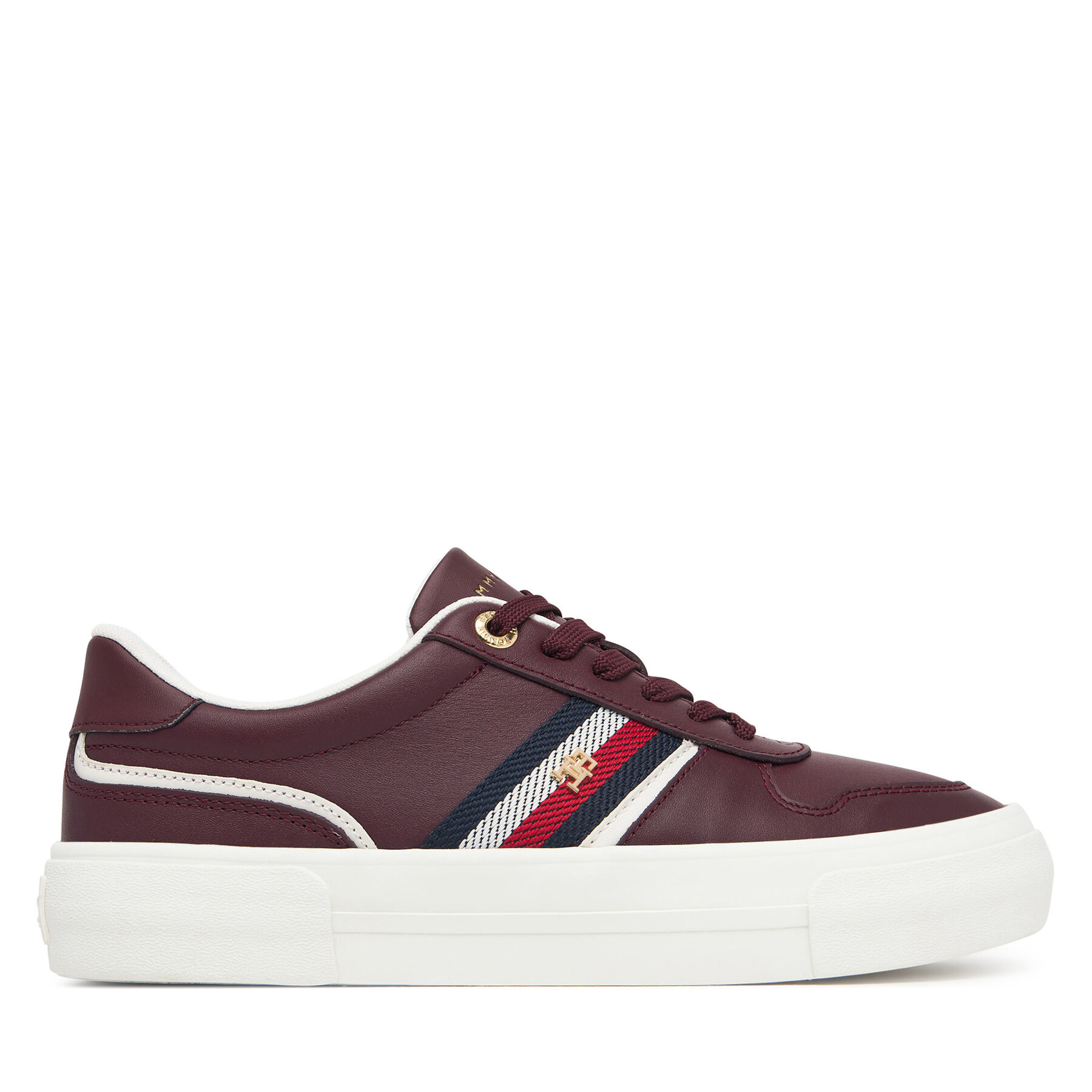 Сникърси Tommy Hilfiger Th Platform Vulc Leather FW0FW09603 Кафяв