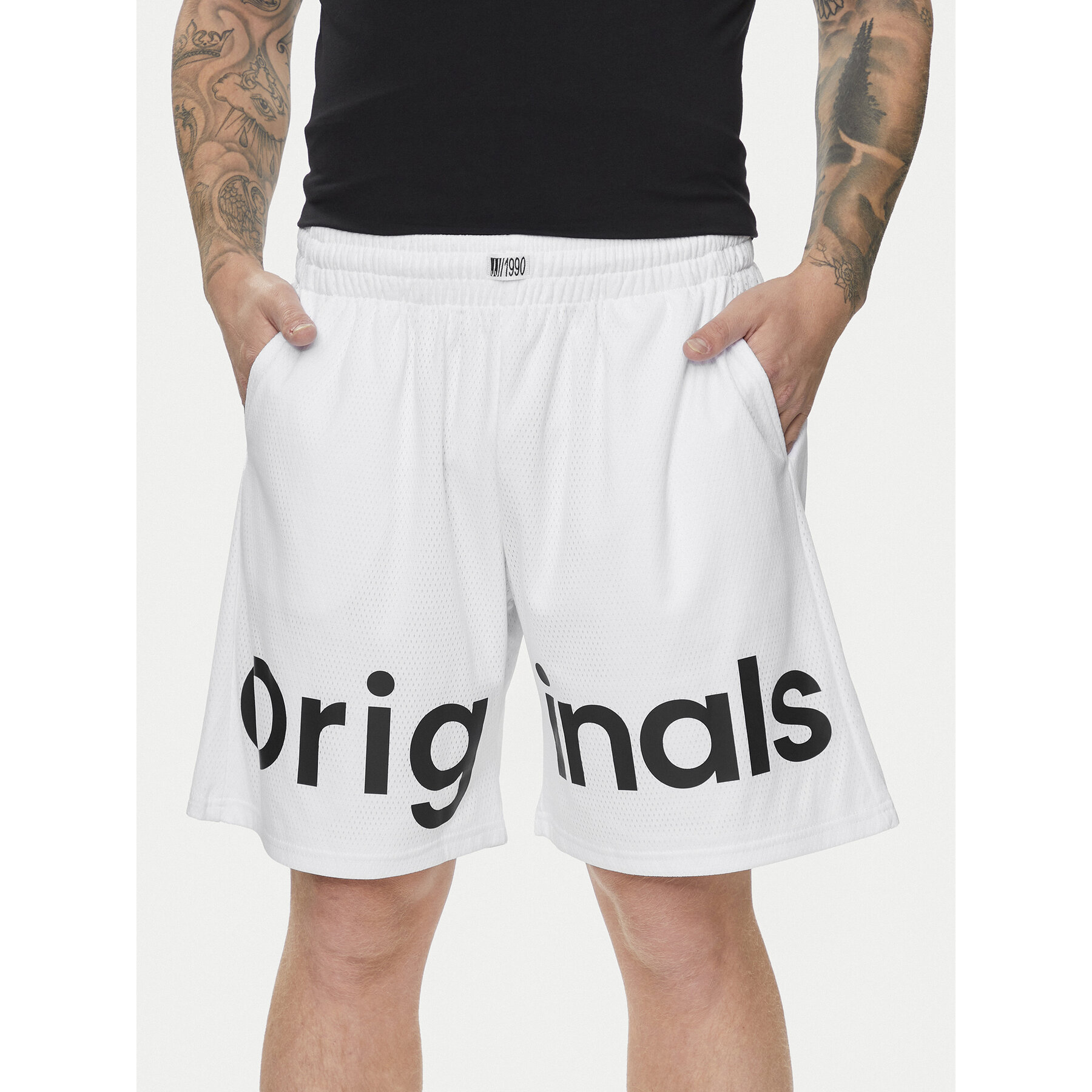 Jack & Jones Sportshorts Chicago 12253130 Weiß Loose Fit