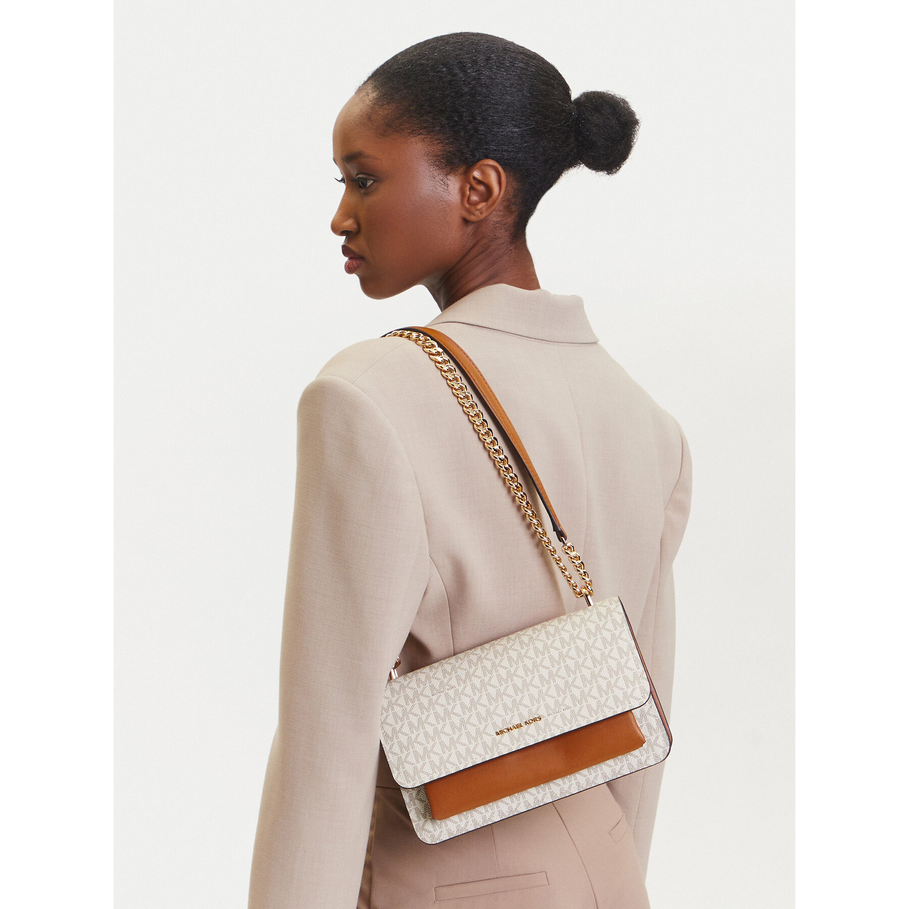 Borsetta MICHAEL Michael Kors Claire 30R5GC7L3B Écru