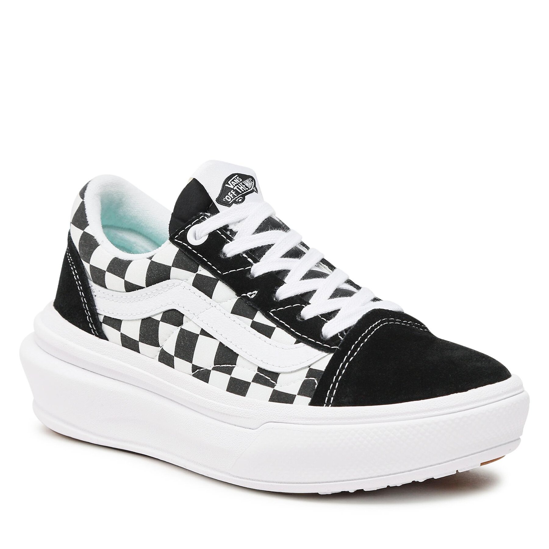 Sneakers Vans Old Skool Over VN0A7Q5E95Y1 Checkerboard Black/Checke (Checkerboard) imagine 2022 reducere