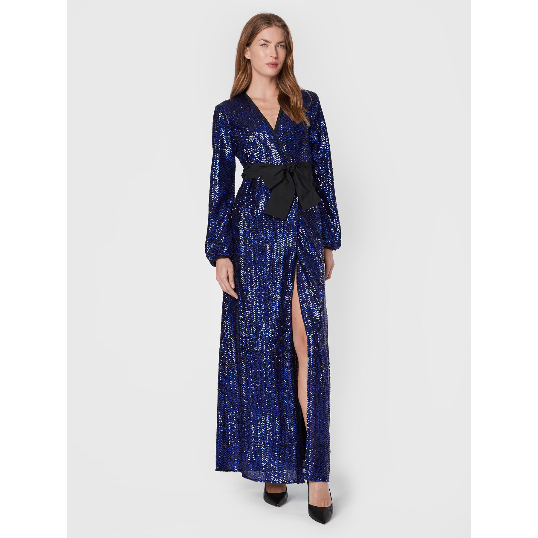 Pinko Abendkleid Germanico 1G18C1 Y4Y2 Violett Regular Fit