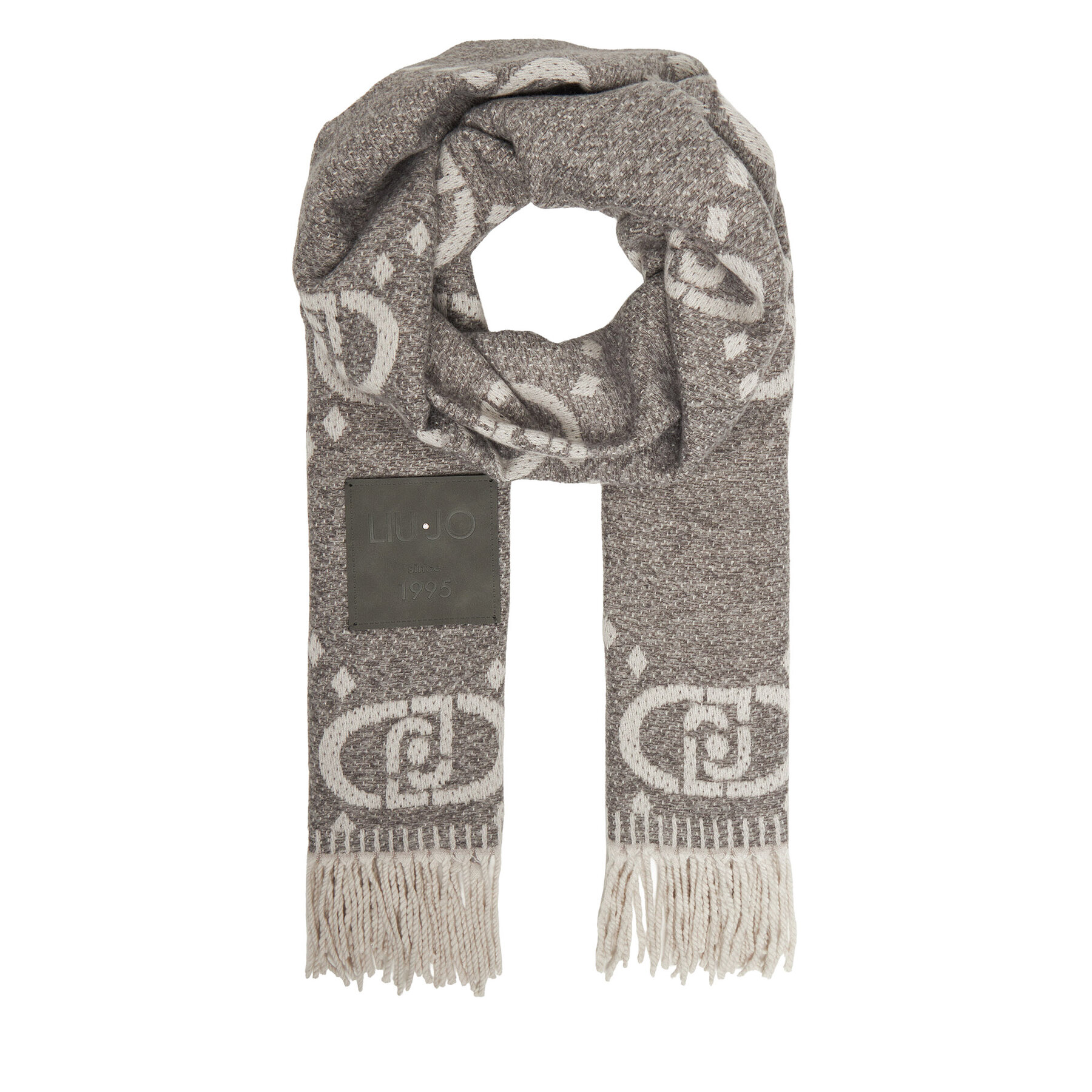 Sciarpa Liu Jo Stola Maxi Oval 2022F5038 T0300 Grigio